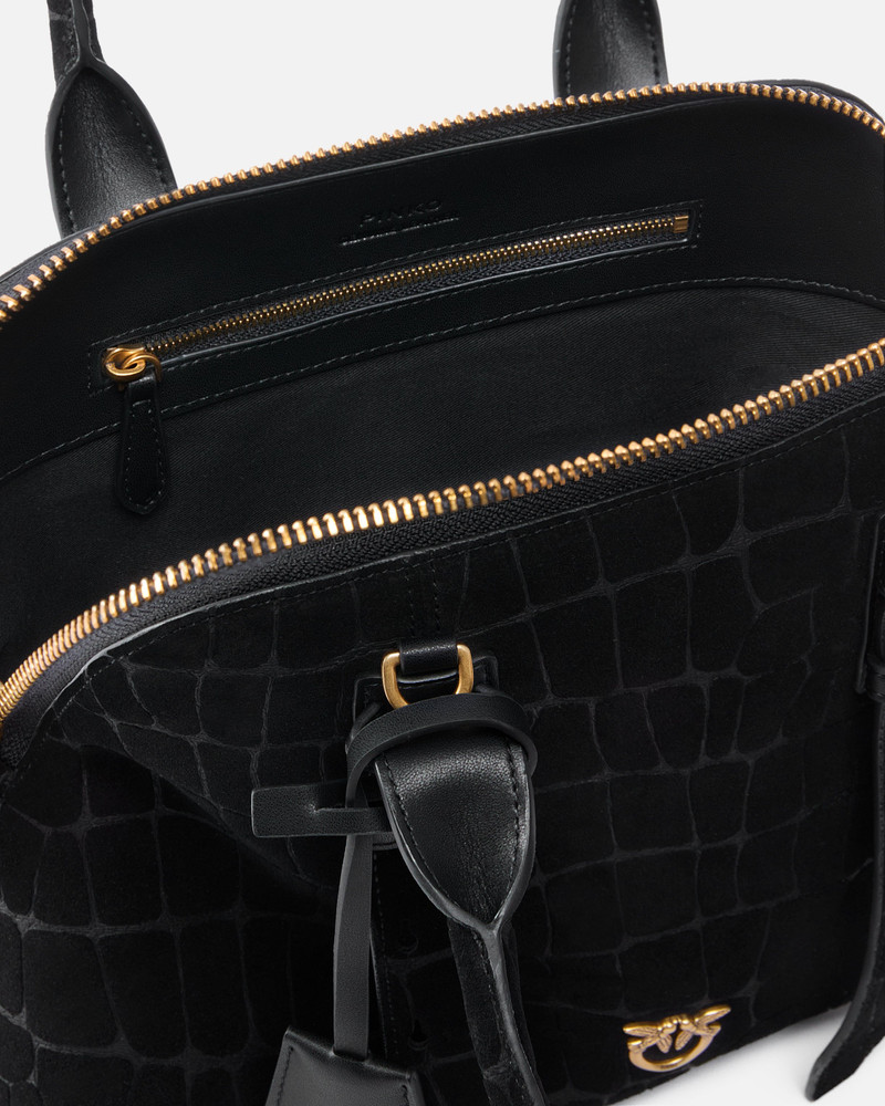 ESCAPE BAG SMALL HANDBAG IN CROCODILE-PRINT LEATHER 4