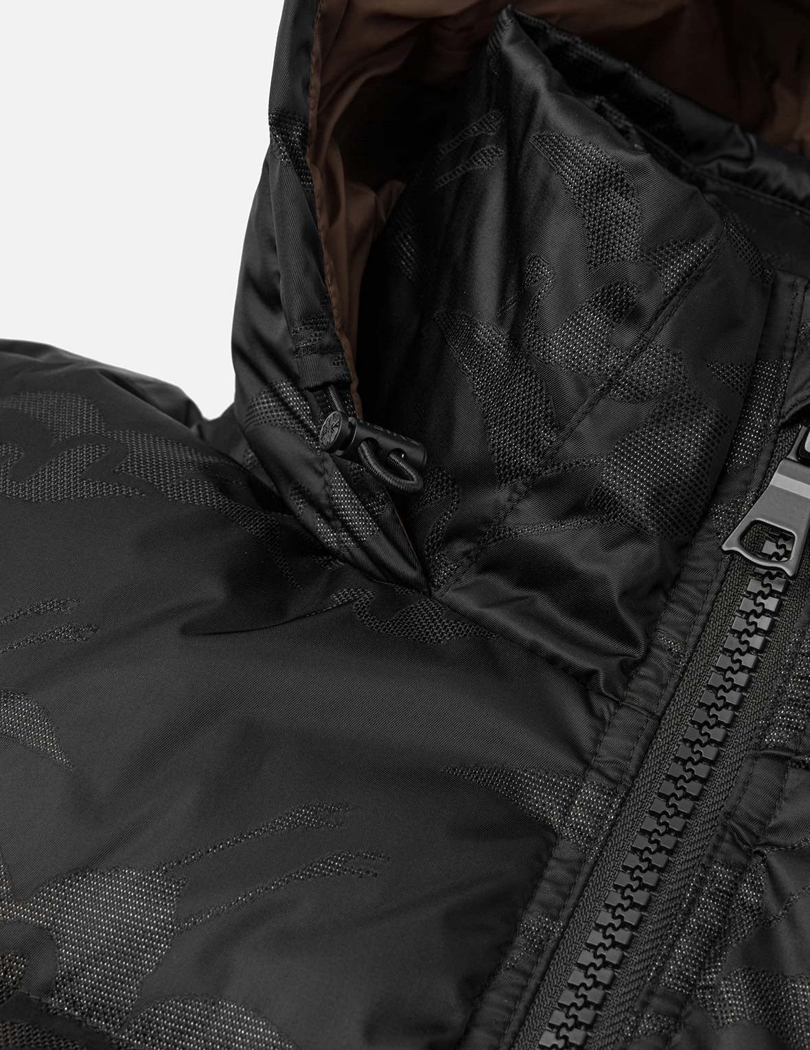 Allover Seagull Crane Jacquard Regular Fit Down Jacket - 9