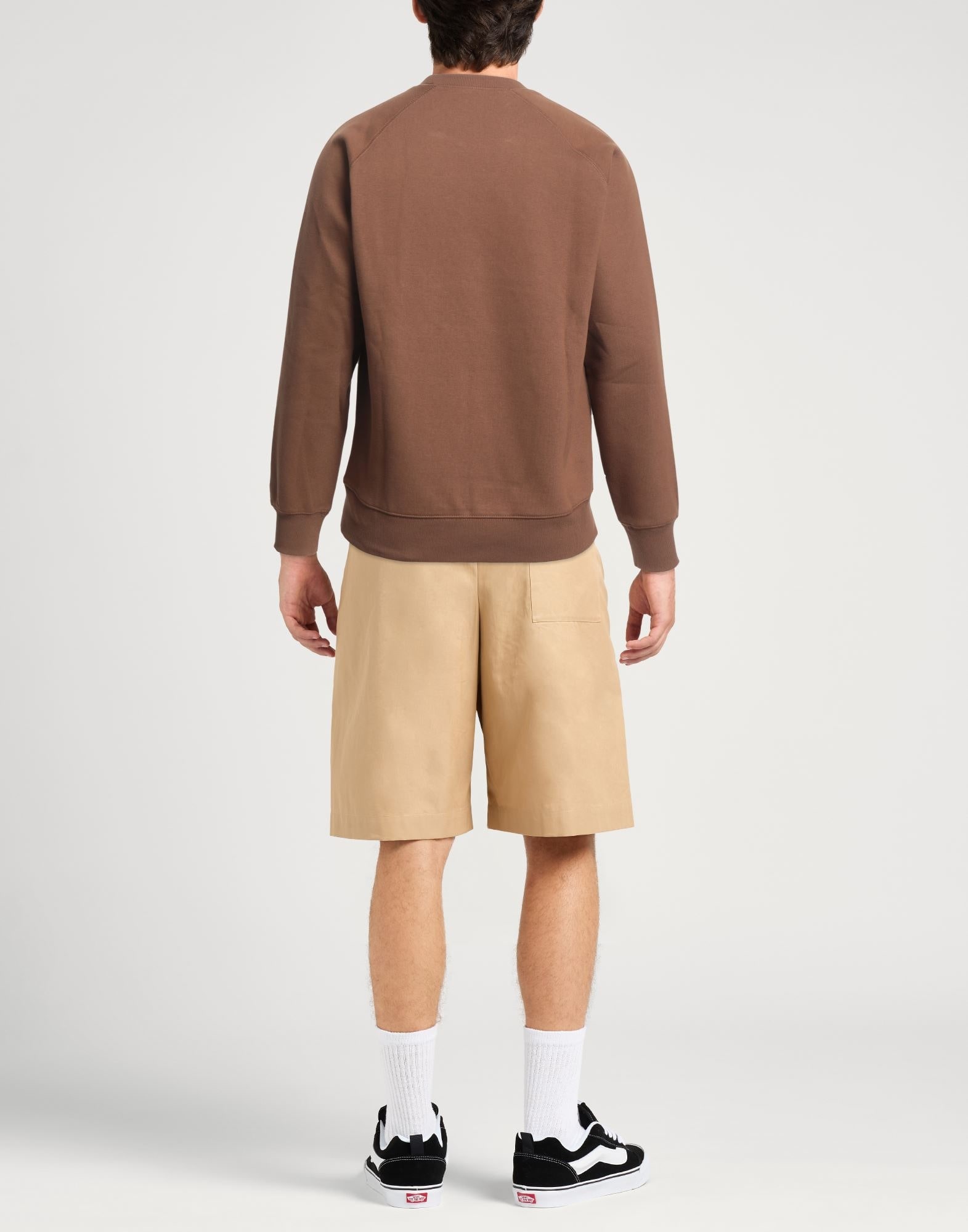 Khaki Men's Sweatshirt - 3