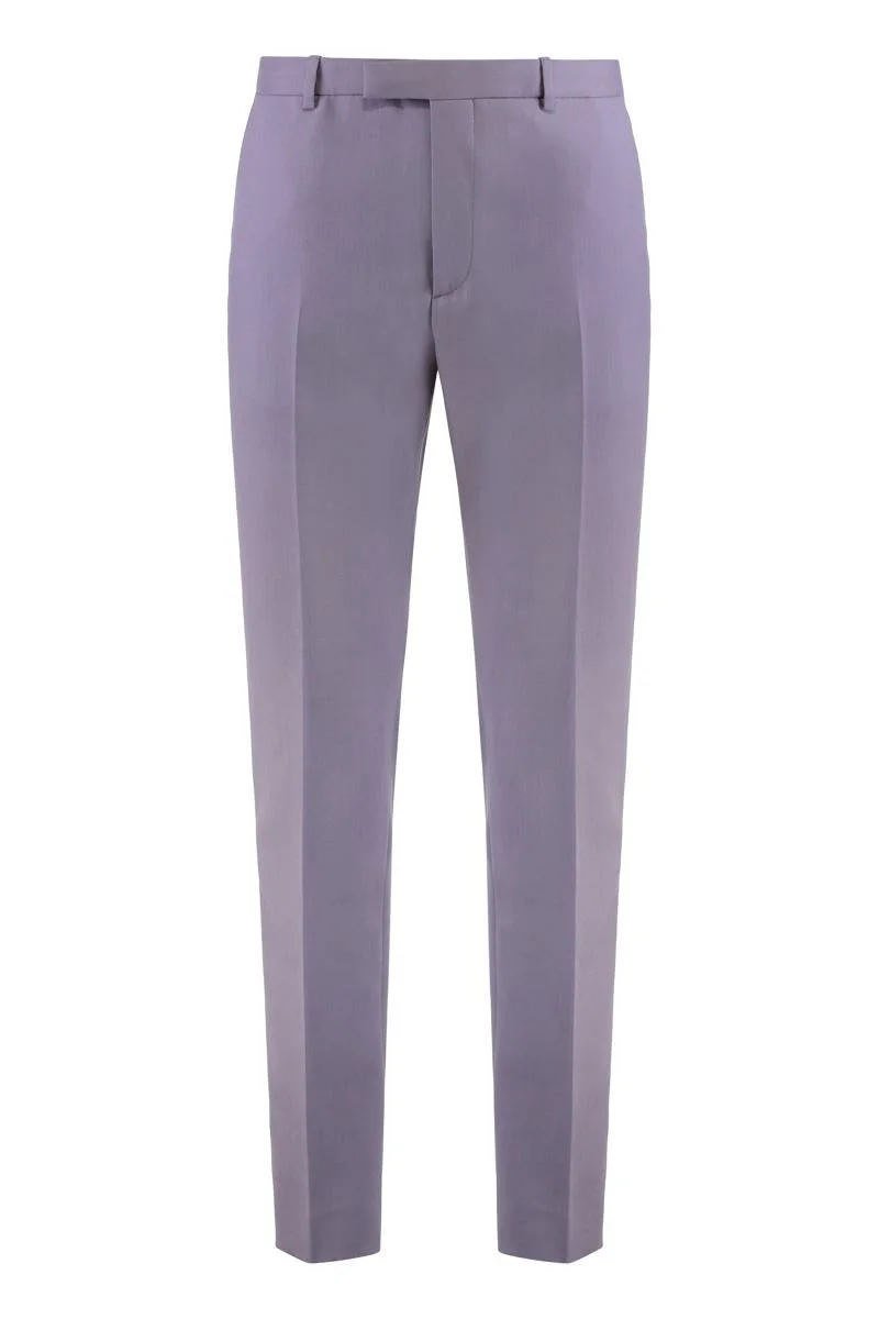Gucci Trousers In Dry Wool Gabardine - 1