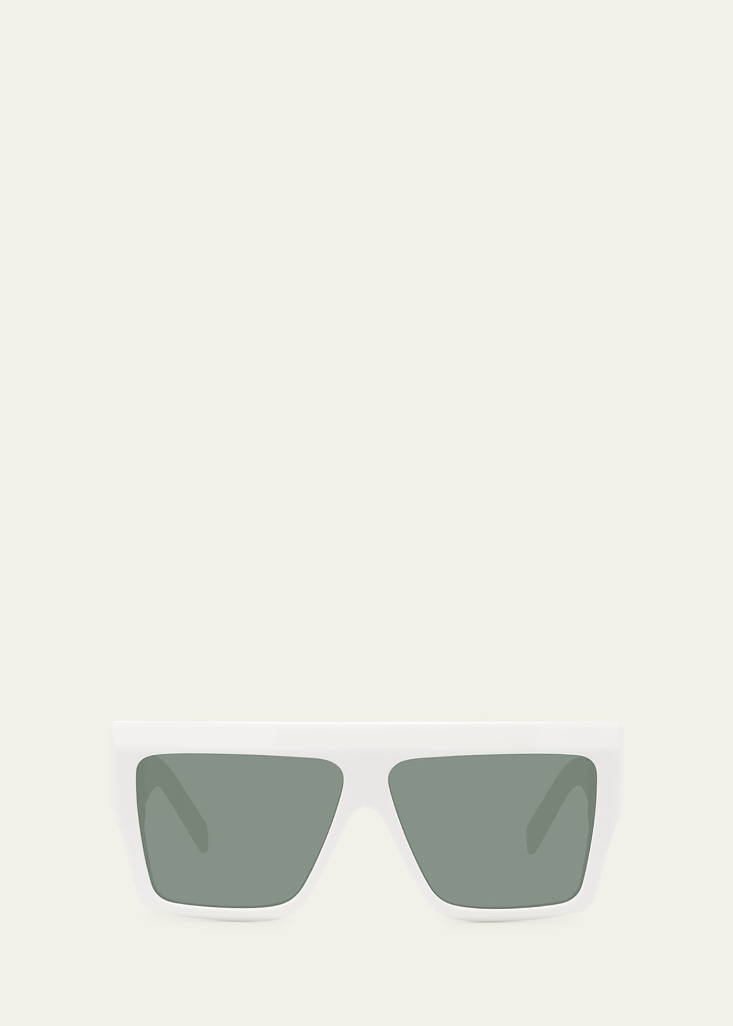 Chunky Rectangle Acetate Sunglasses - 2