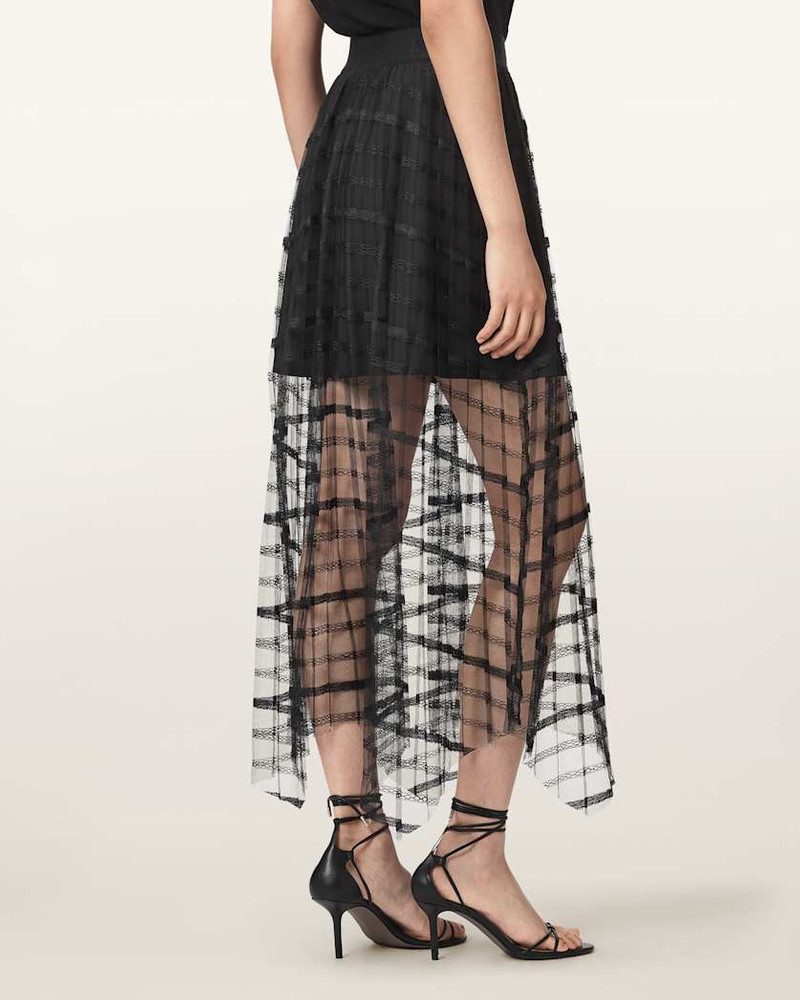 CELIA SHEER OVERLAY MIDI SKIRT 6