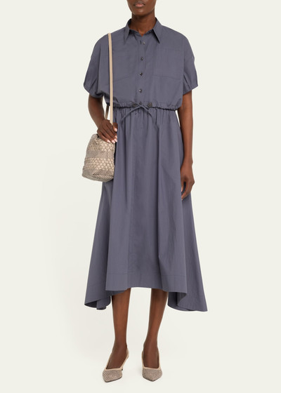 Brunello Cucinelli Light-Weight Shirtdress with Fitted Waist and Monili Loop Detail outlook