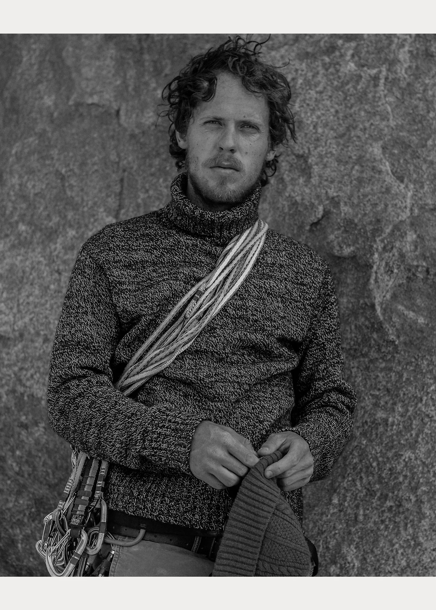 Marled Wool-Blend Turtleneck Sweater - 6