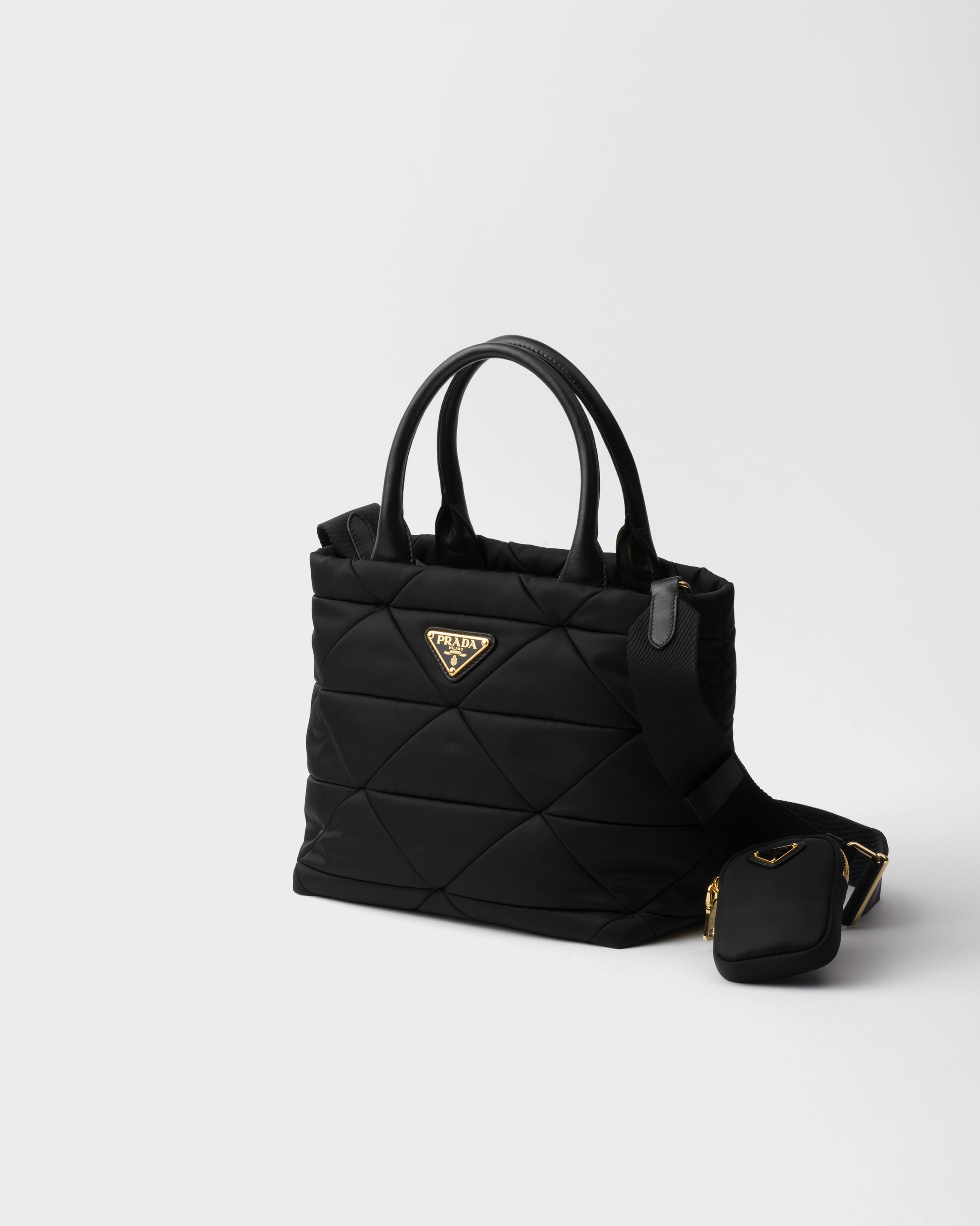 Small padded Re-Nylon tote - 2