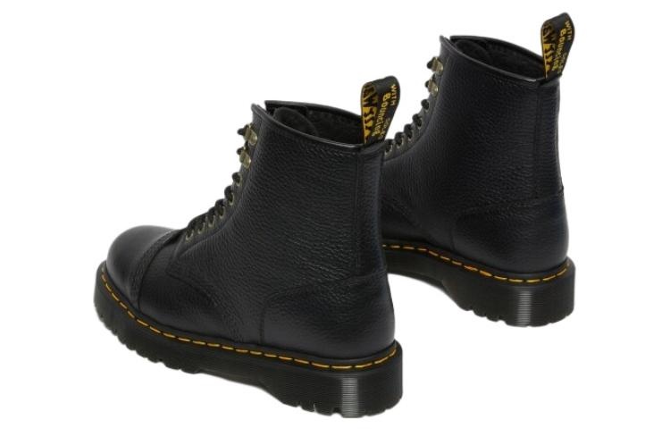 Dr. Martens 1460 Bex Faux Fur-Lined Leather Lace Up Boots 'Black' 27960001 - 4