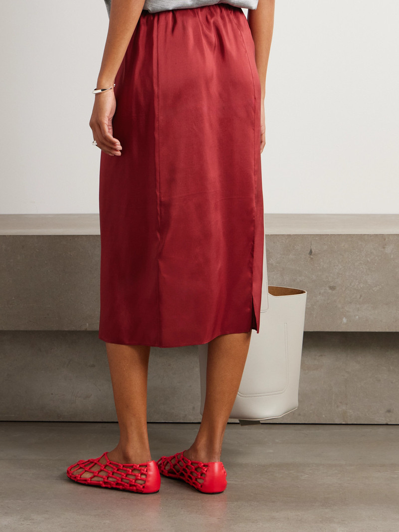 Silk-satin Midi Skirt 3