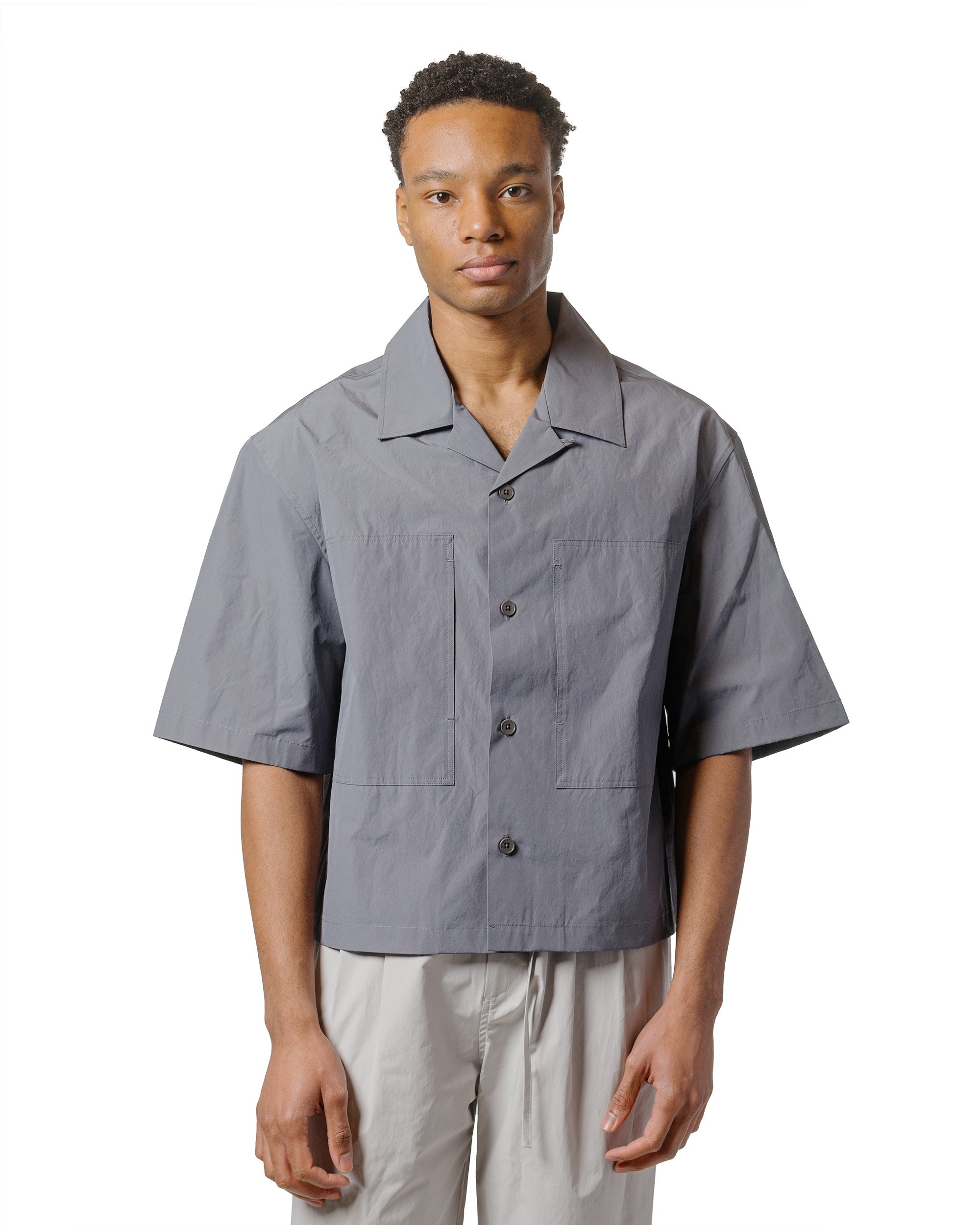 Pocket Half Shirt Grey - 2