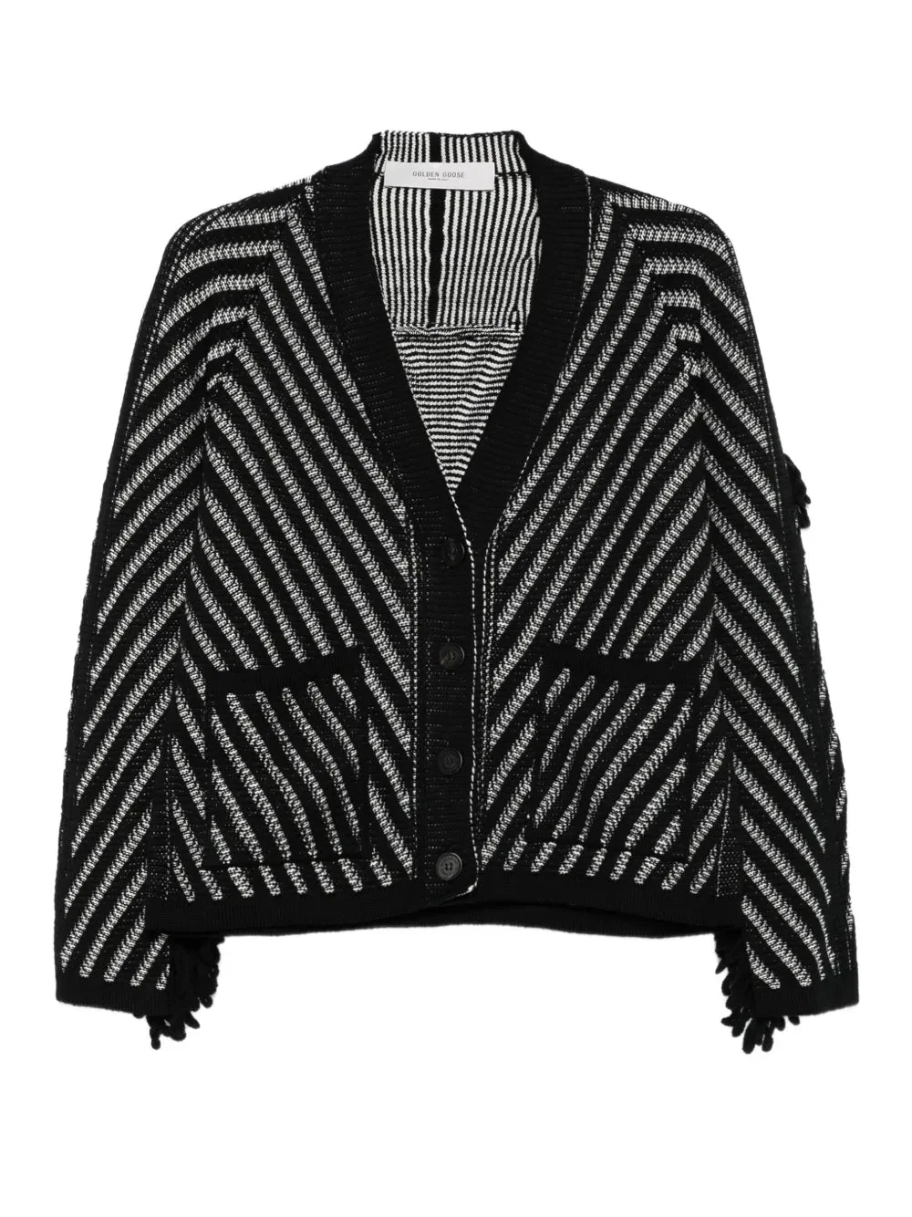 Journey Olidia Cardigan in Black/White - 1