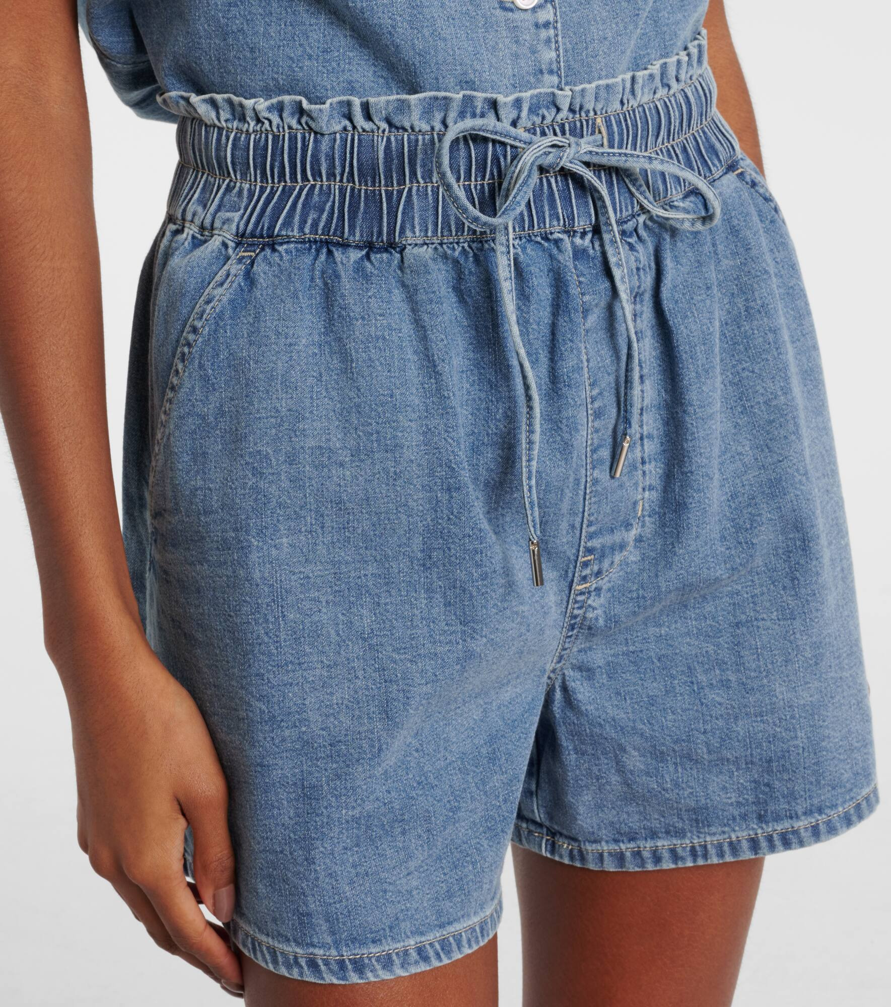 Wilder high-rise denim shorts - 4