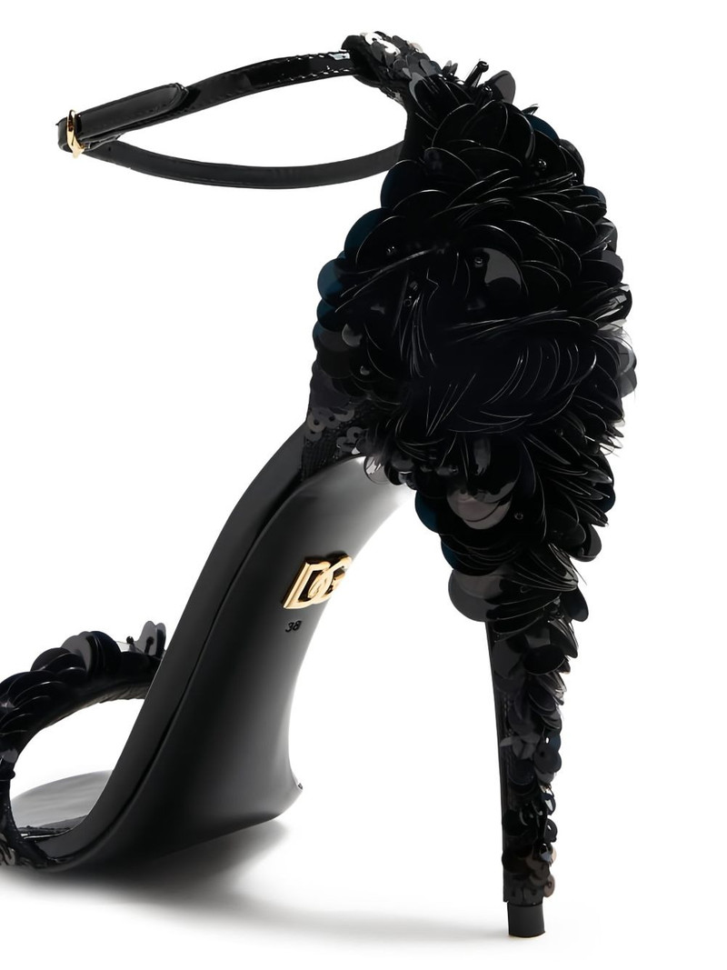 110mm sequin-embellished stiletto sandals 5
