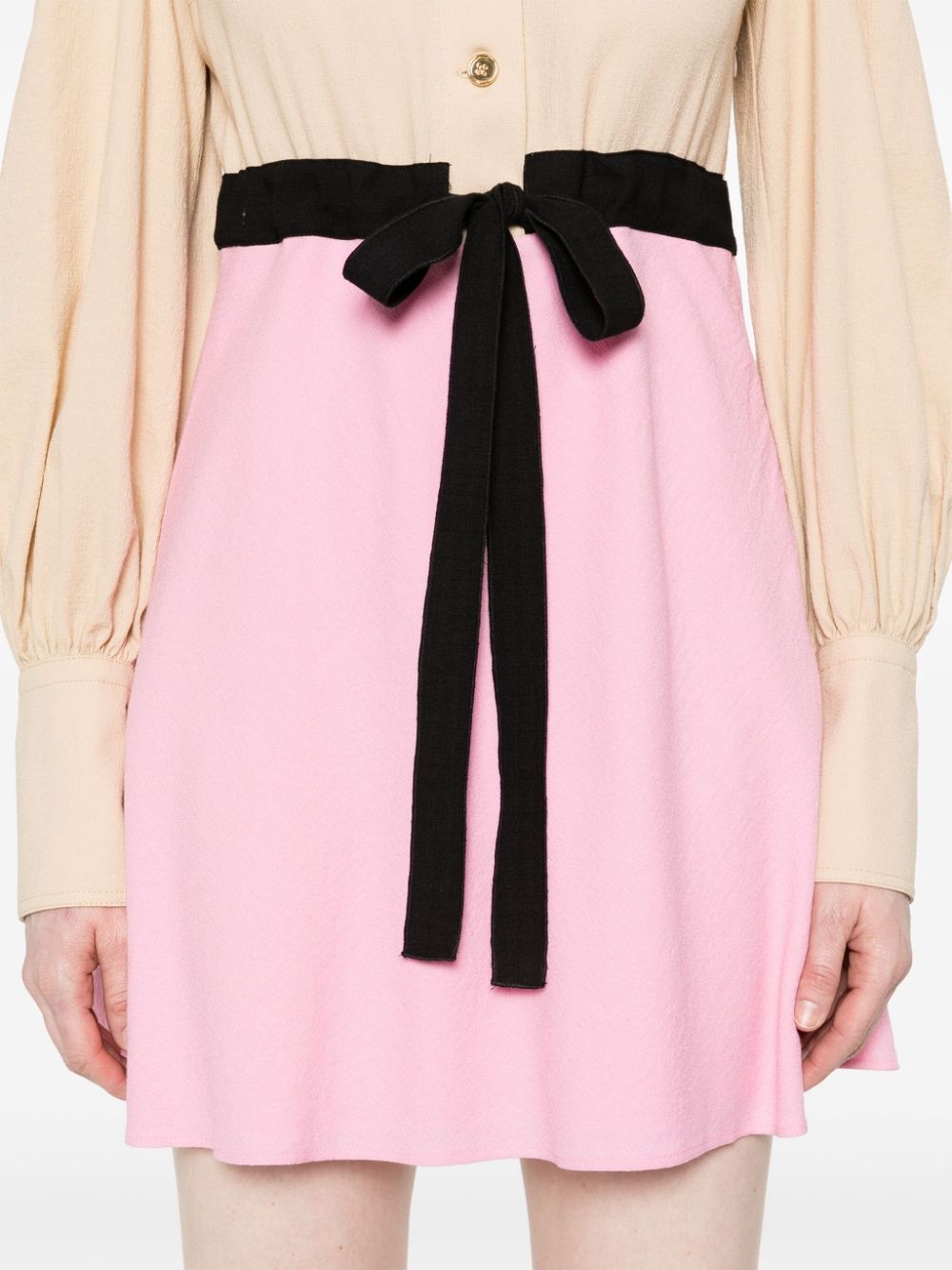two-tone mini dress - 5
