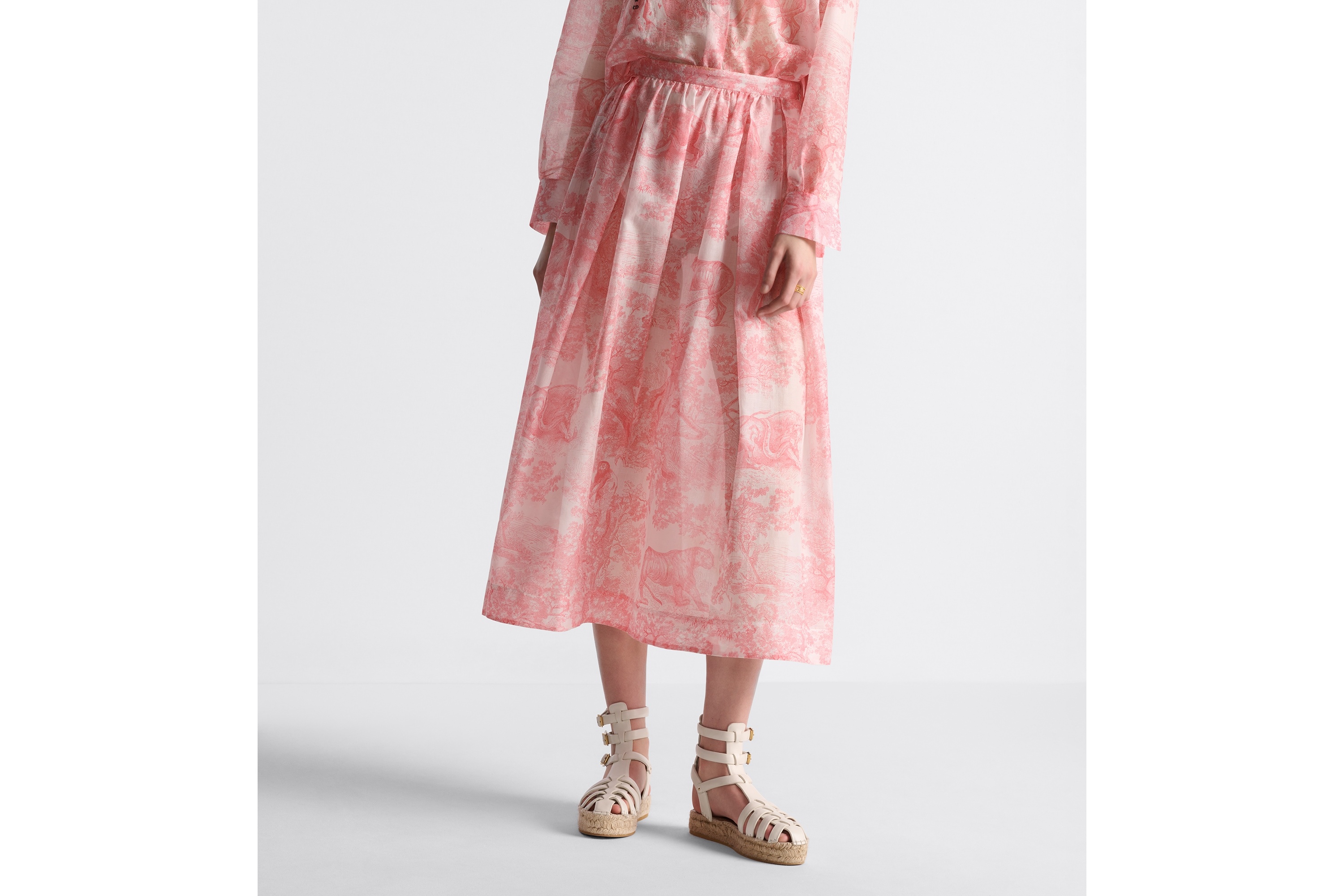 Dioriviera Flared Mid-Length Skirt - 3