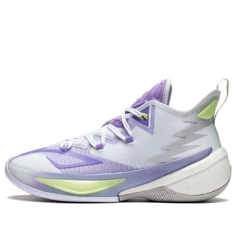 Li-Ning 힘 9" Violet 녹색 ABAS073-1 - 1
