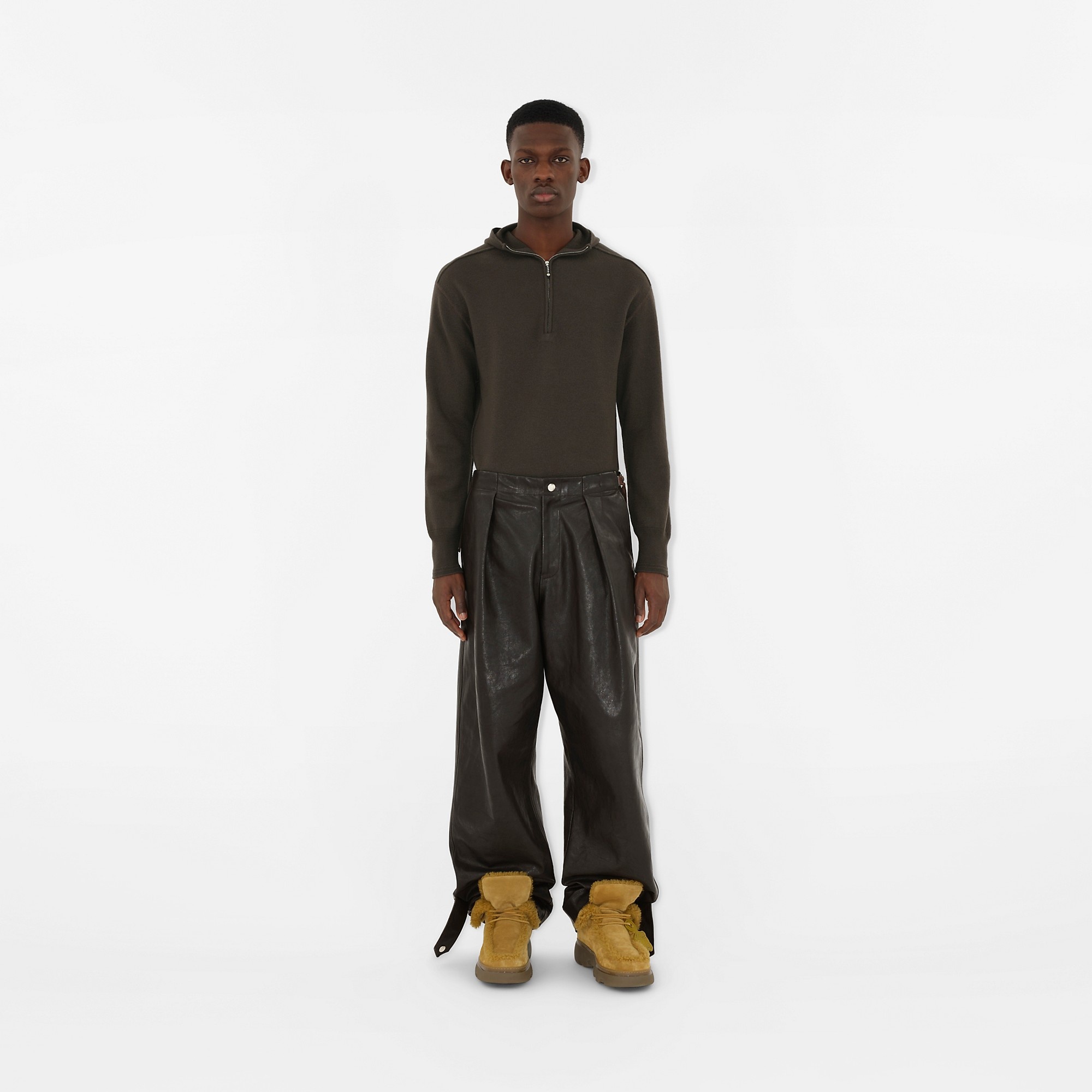 Wool Half-zip Hoodie - 2