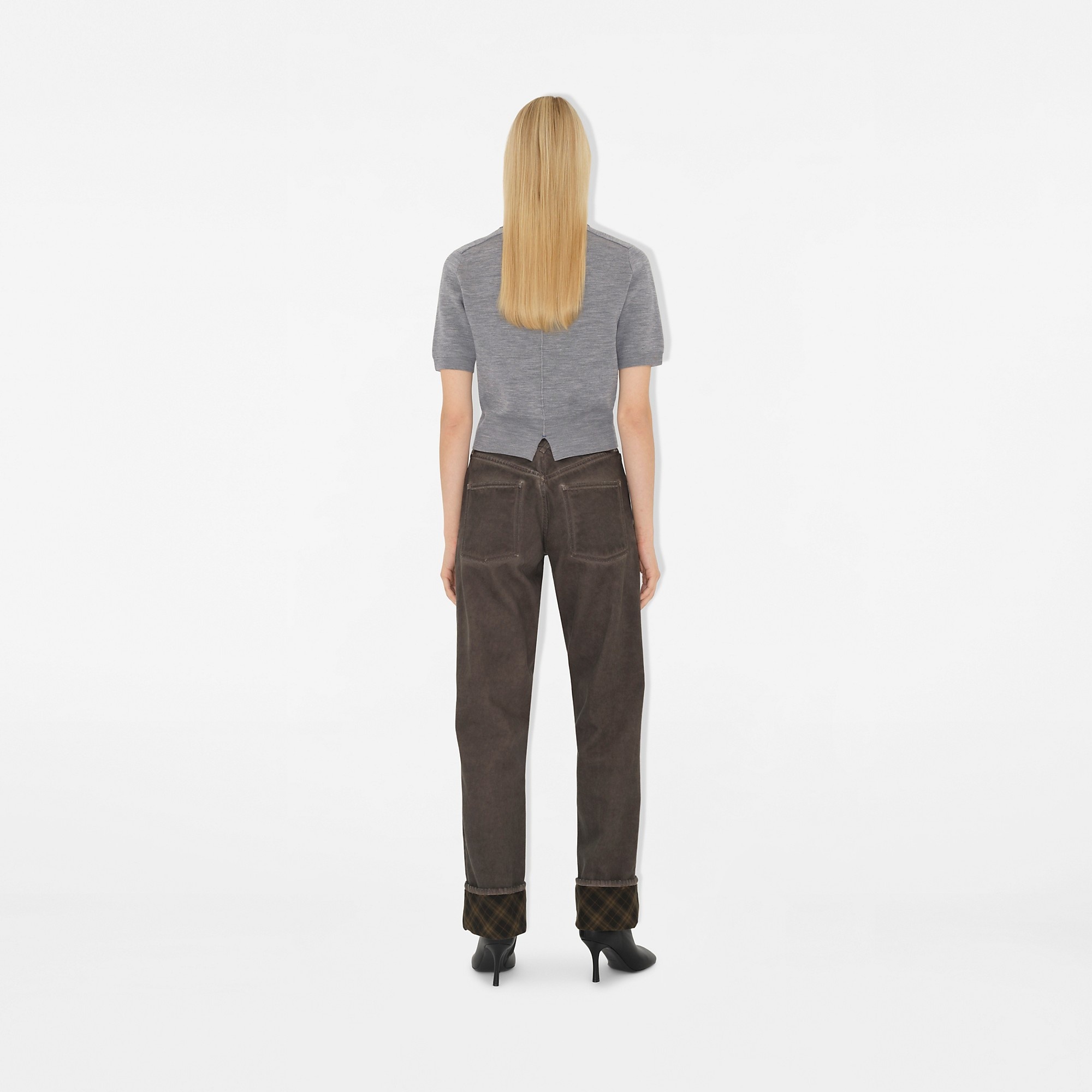 Mirrored Horse Wool Blend Polo Shirt - 4