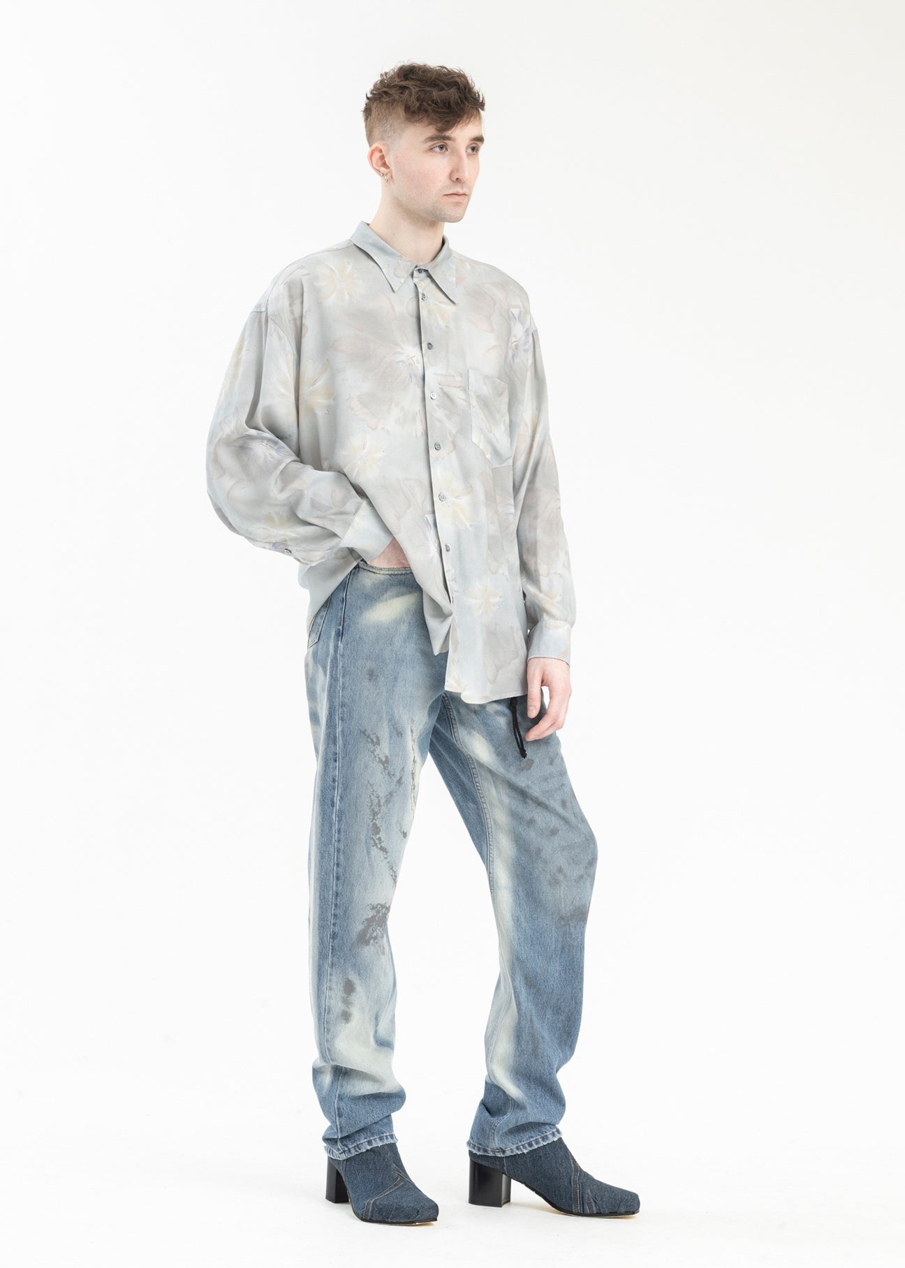 PALE BLUE PALE TWISTED SHIRT - 5