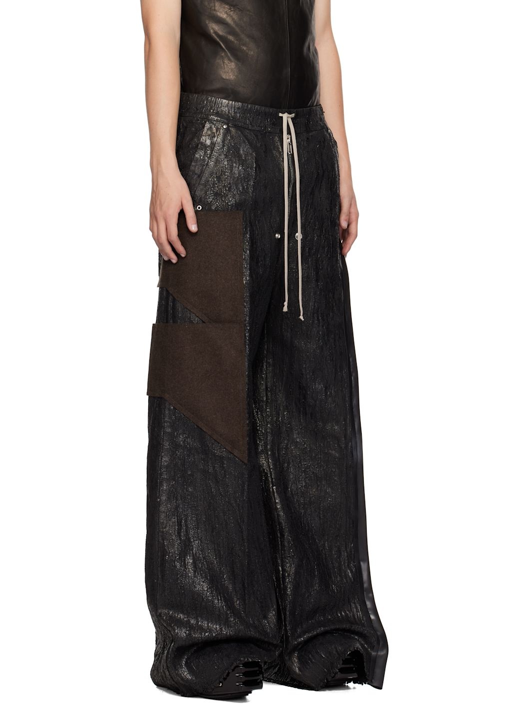 Black Porterville Wide Bela Jeans - 2