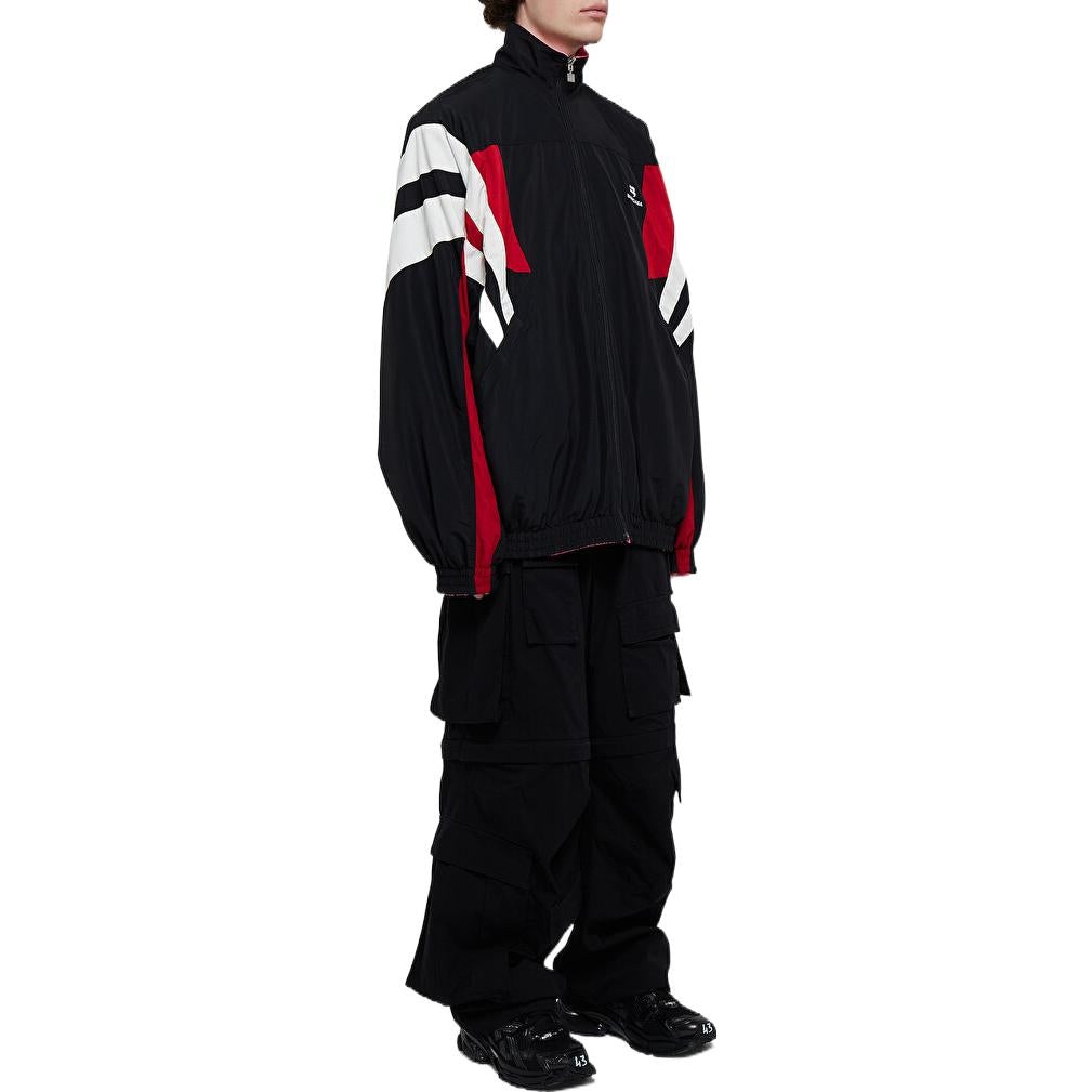 Balenciaga Sporty B Reversible Track Jacket 'Black Red White' 681445TKO481000 - 6