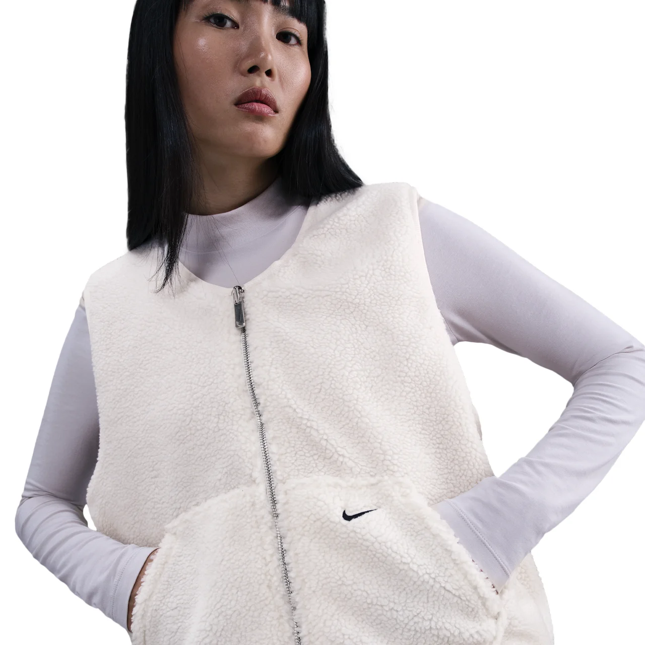 Nike Womens Nike NSW Street Sherpa Vest - 1