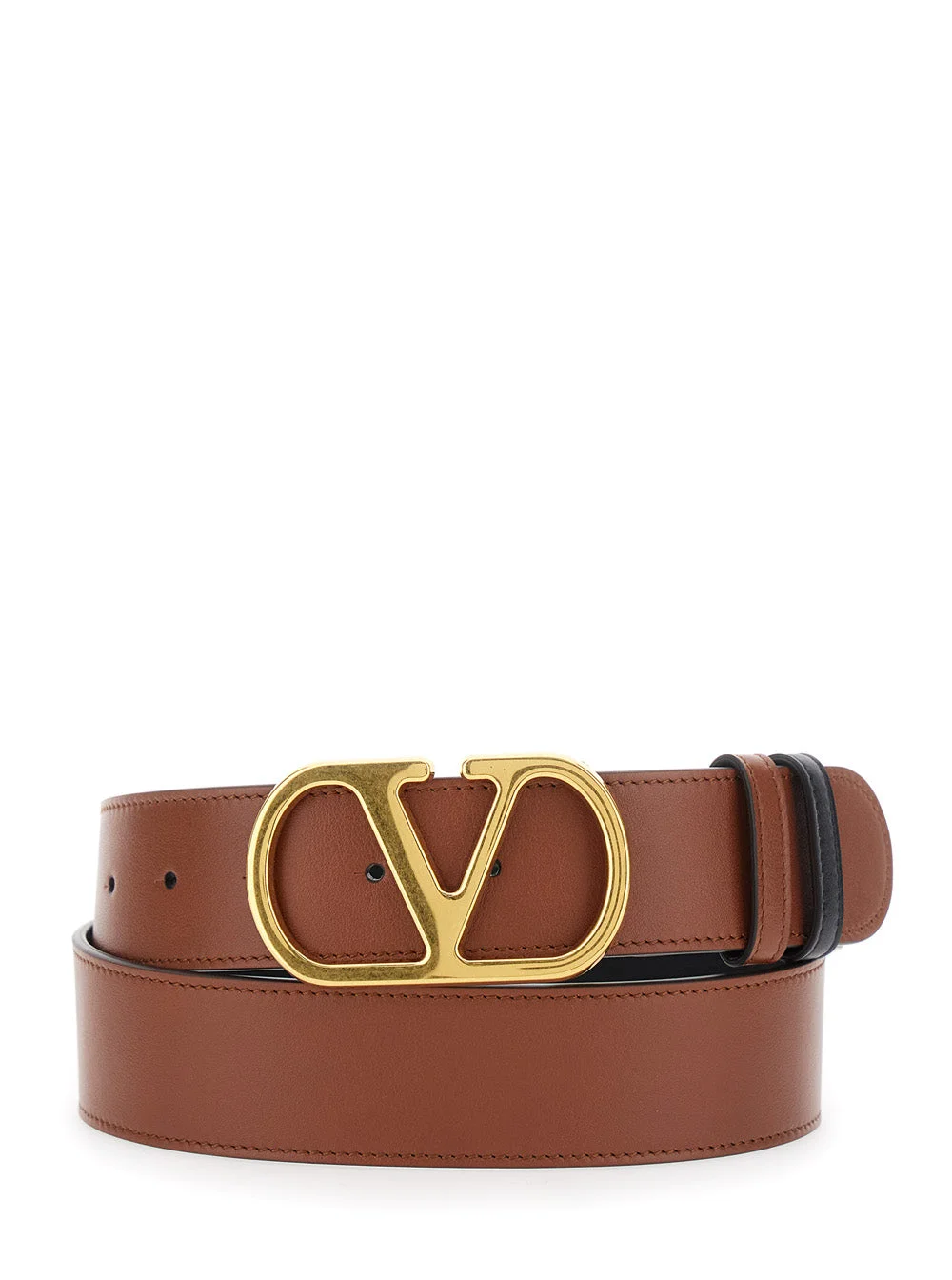 Valentino Garavani Men V Logo Reversibili 4Cm Gold - 1