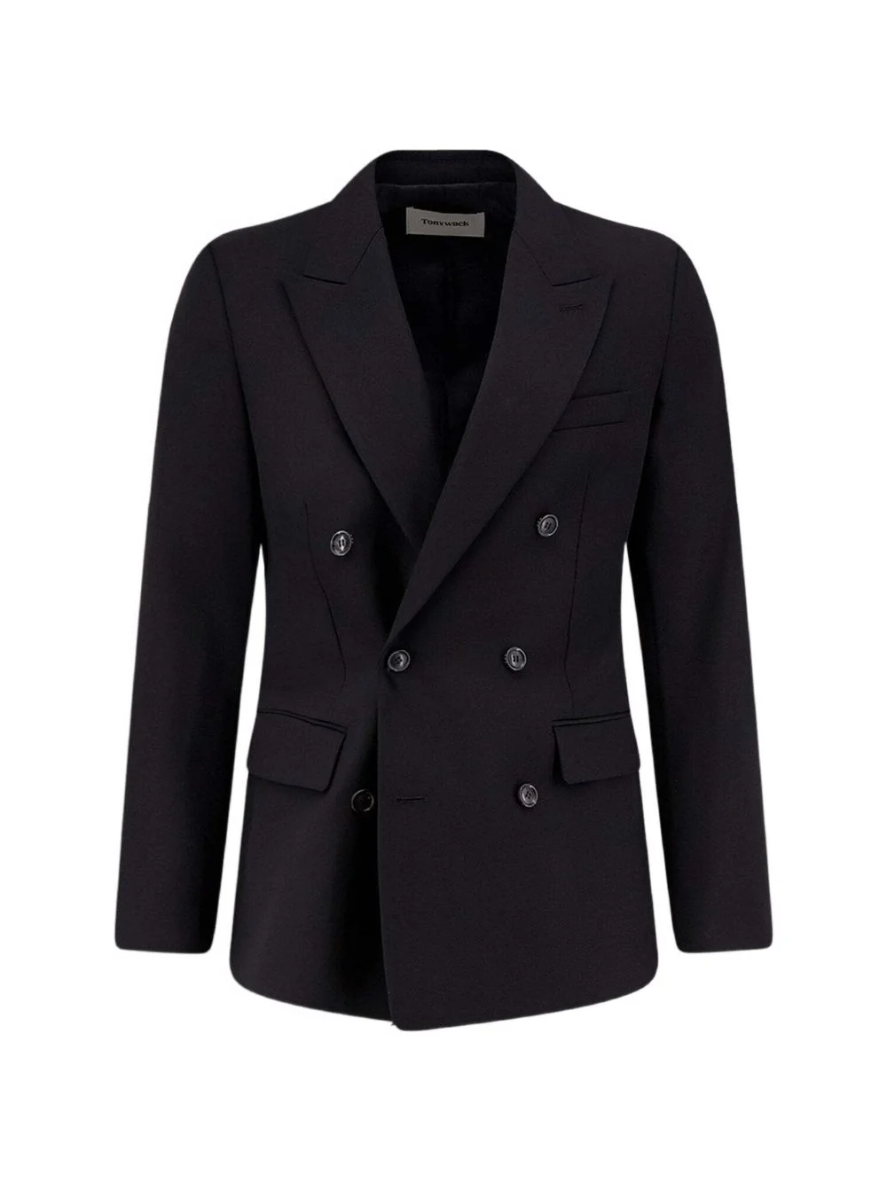 double-breasted buttoned blazer - 1