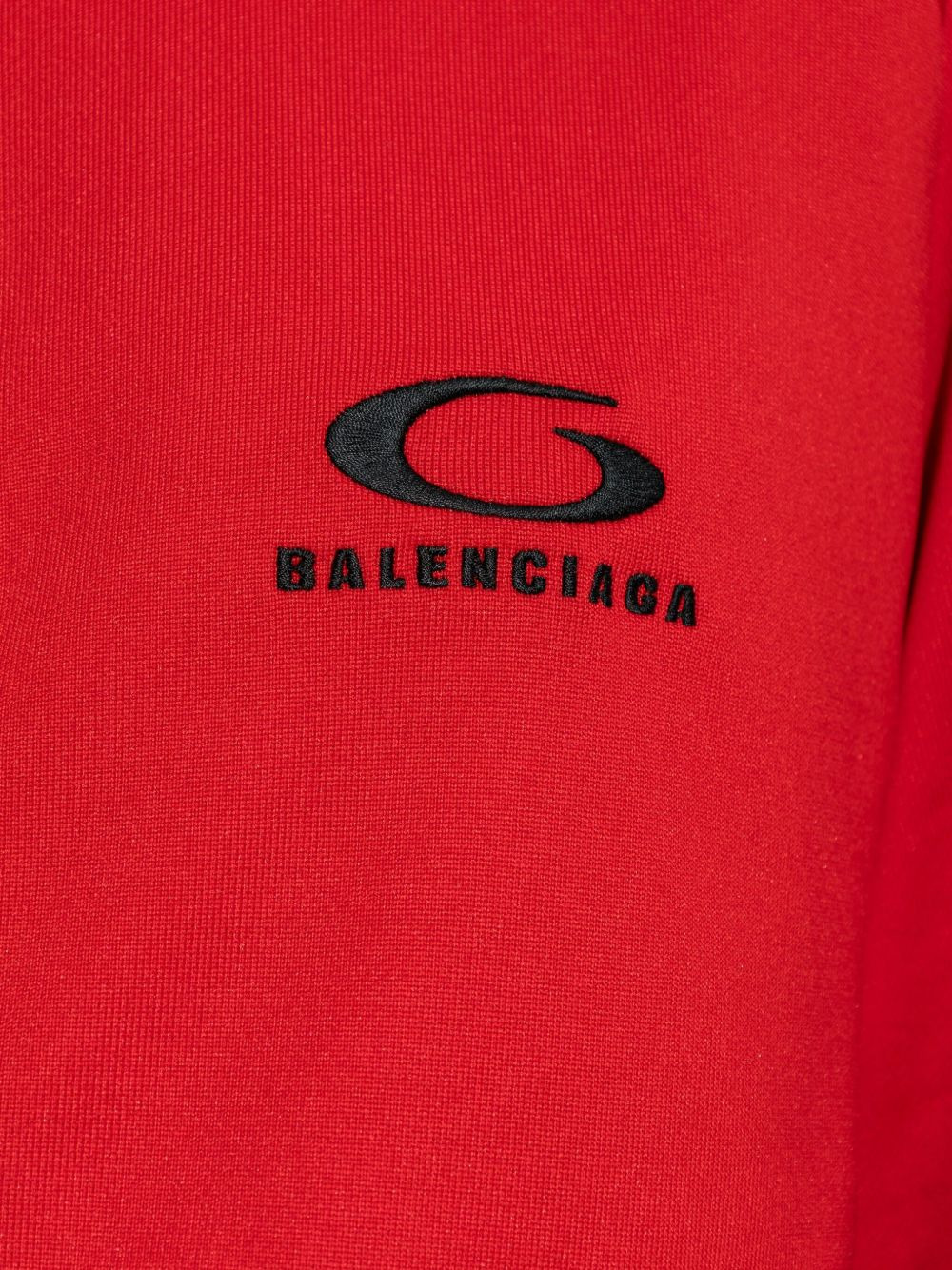 logo-detail zip-up mini dress - 5
