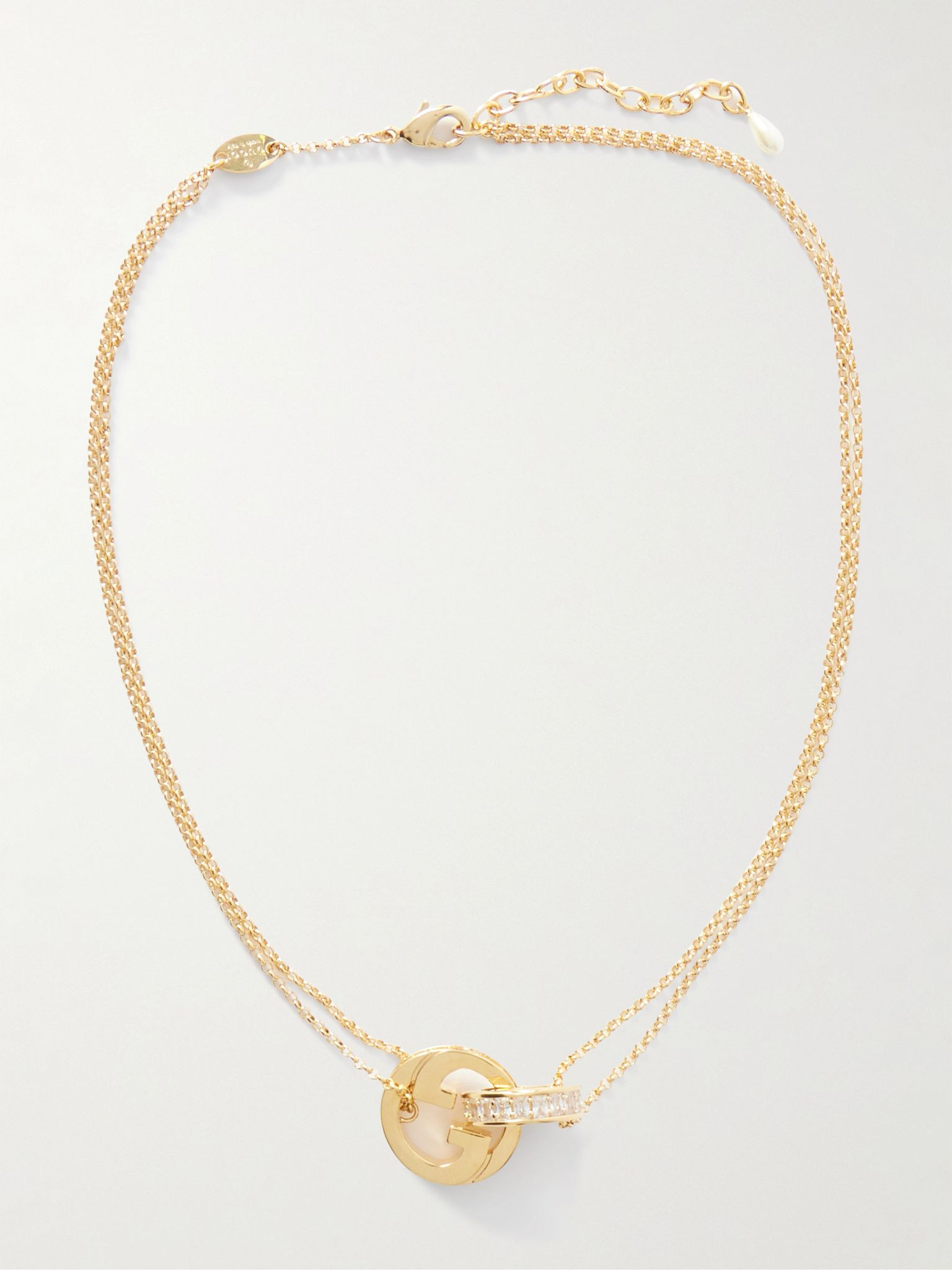 Blondie gold-tone crystal necklace Gold - 4