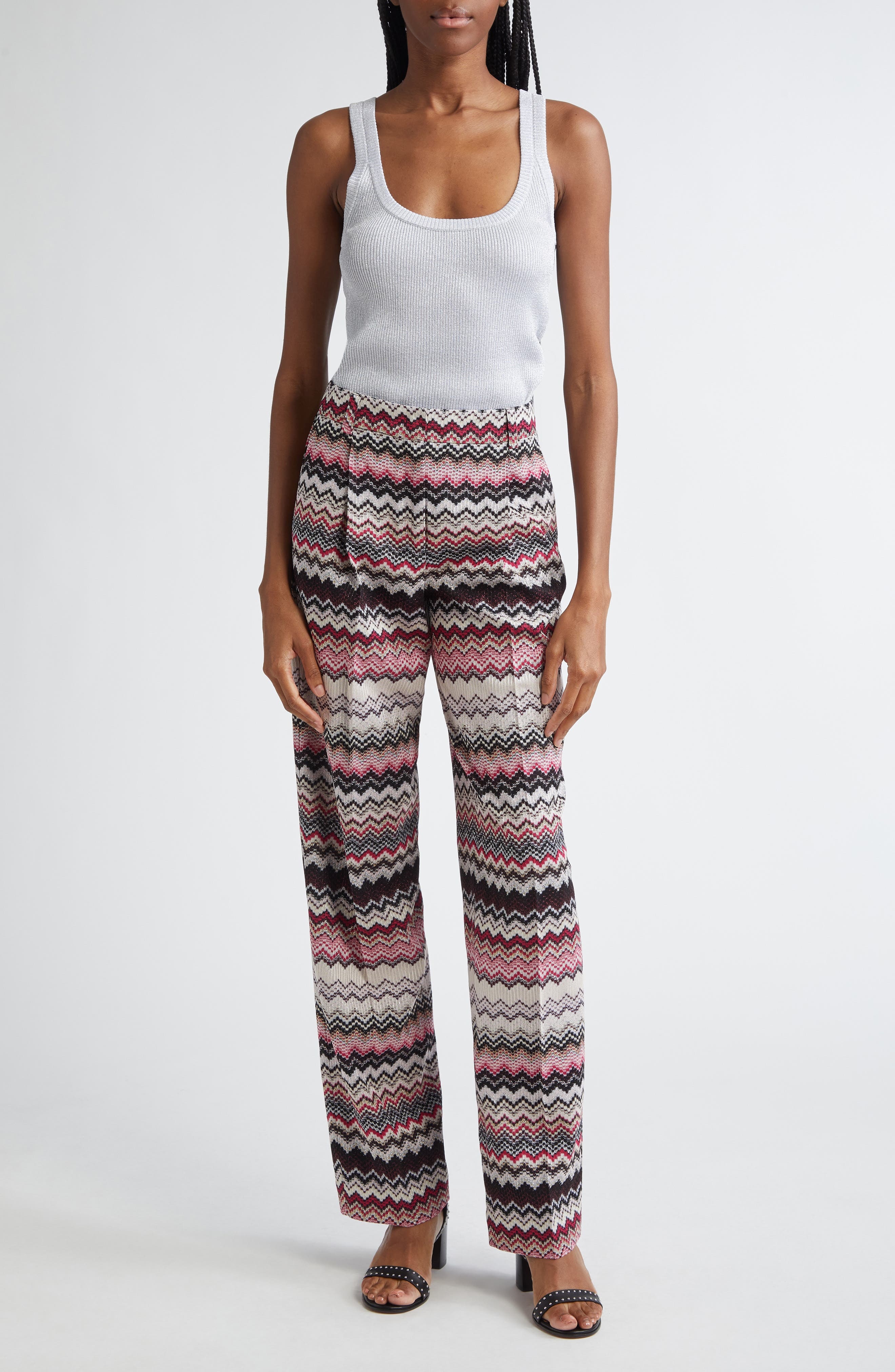 Missoni Metallic Tanki in Silver at Nordstrom - 2