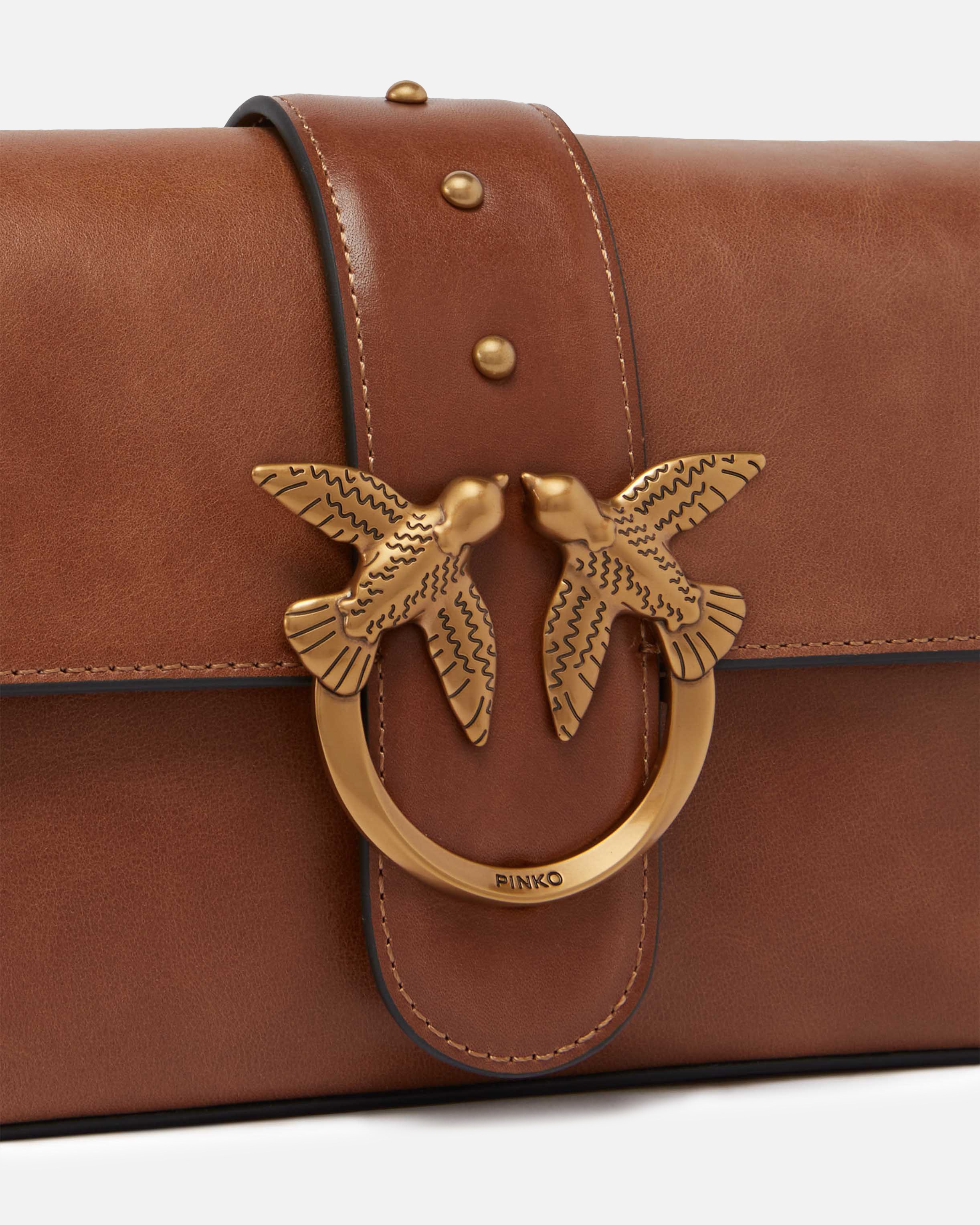 SLOUCHY MINI LOVE BAG SMALL SHOULDER BAG IN CLOUD LEATHER - 3