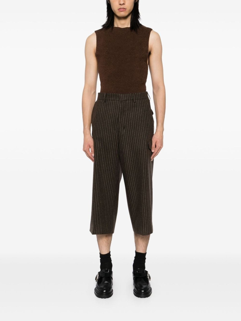 AMI Paris striped cropped trouser outlook
