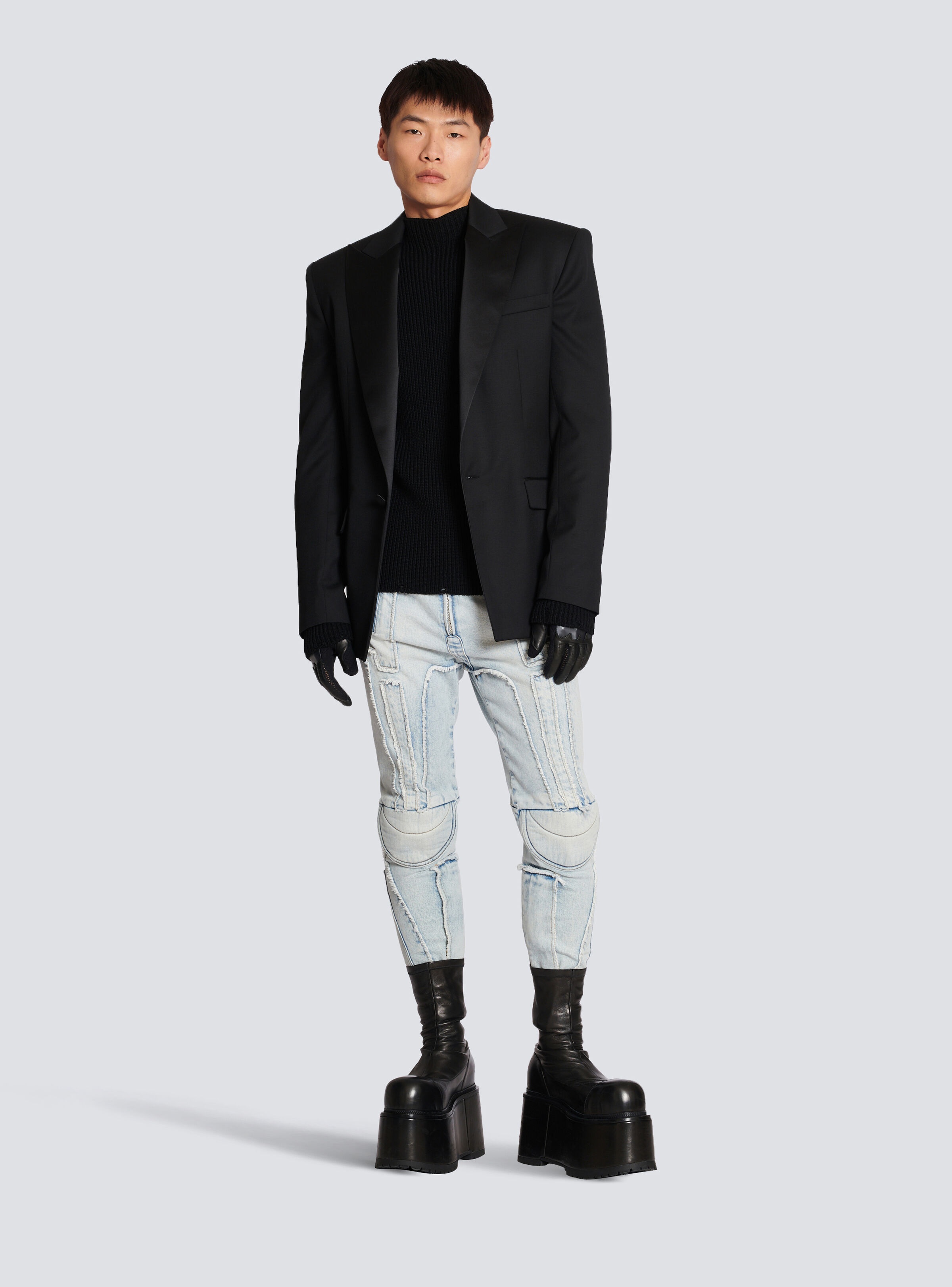 Wool jumper with Balmain logo - 3