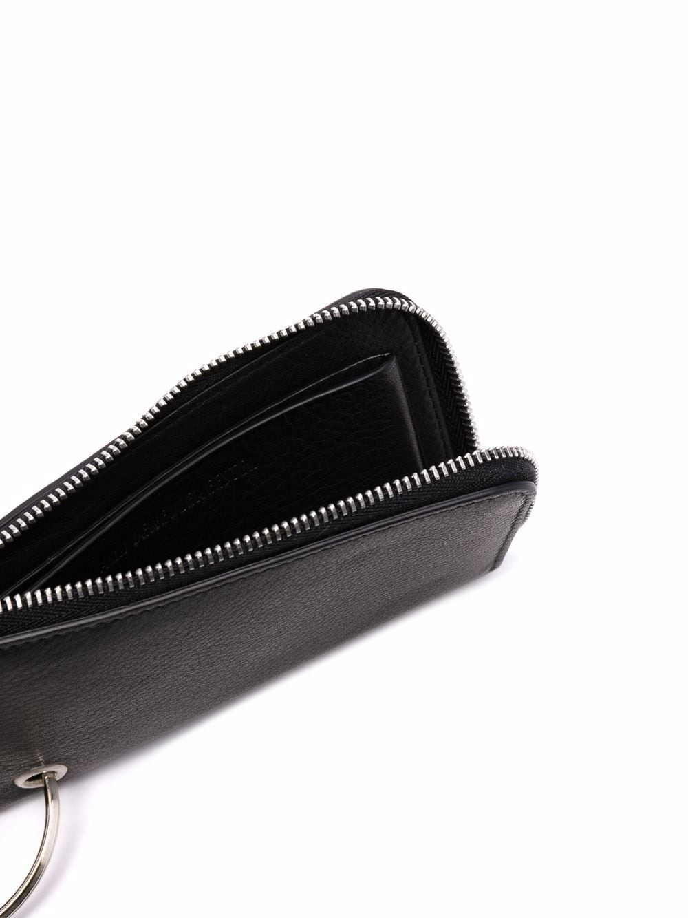 ring-detail leather wallet - 3