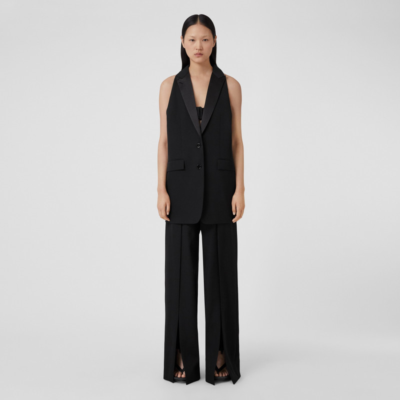 Sleeveless Wool Tailored Jacket 5