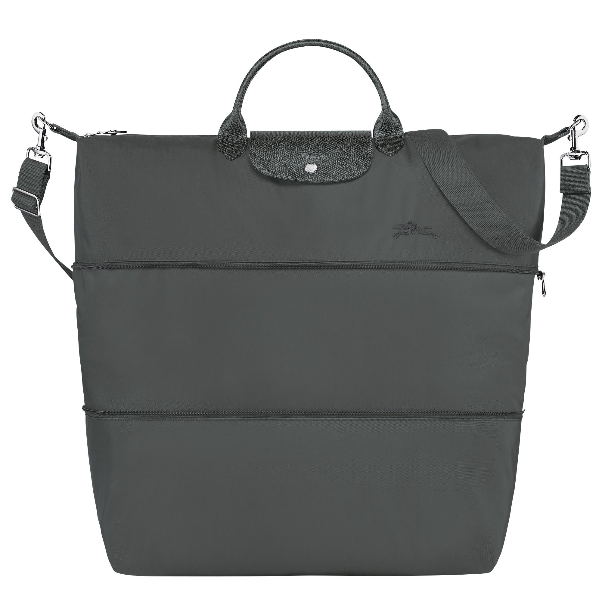 Le Pliage Green Travel bag expandable Graphite - Recycled canvas - 1
