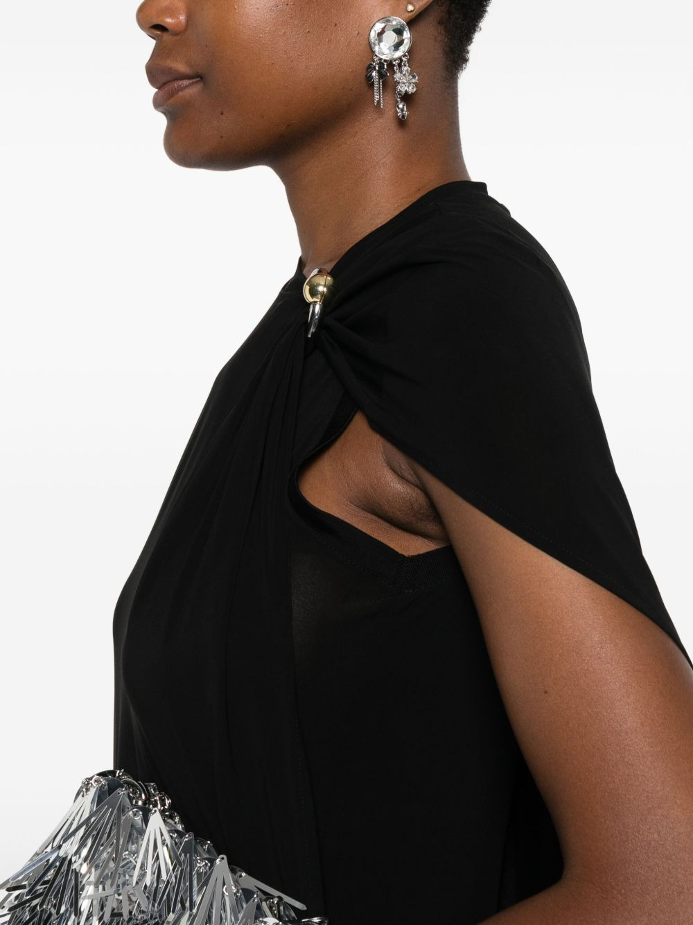 knot-detail sleeveless dress - 5