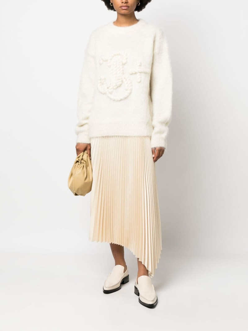 Jil Sander logo-embroidered chunky-knit jumper outlook