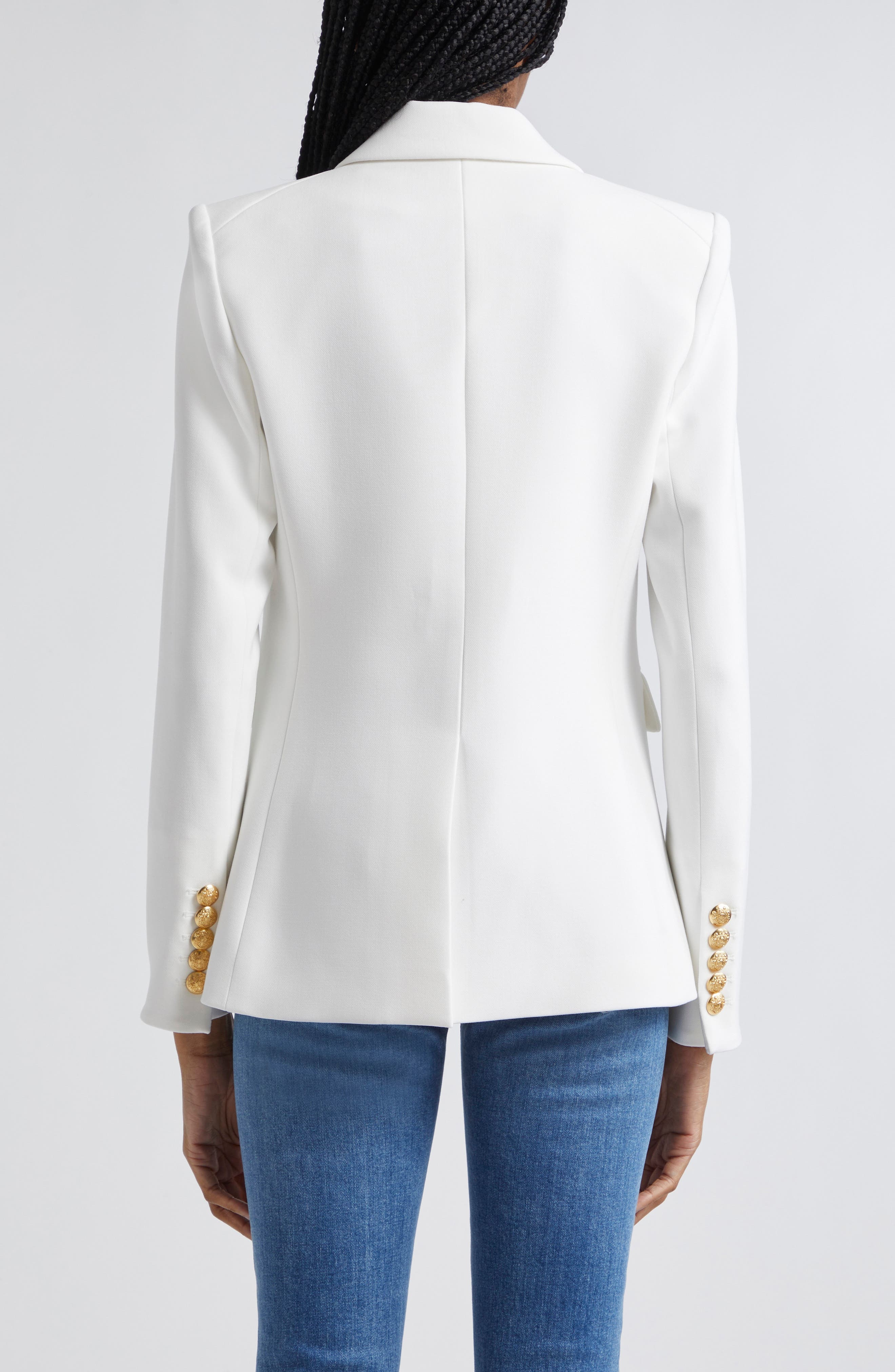 Veronica Beard Miller Dickey Jacket in Off White/Gold at Nordstrom - 3