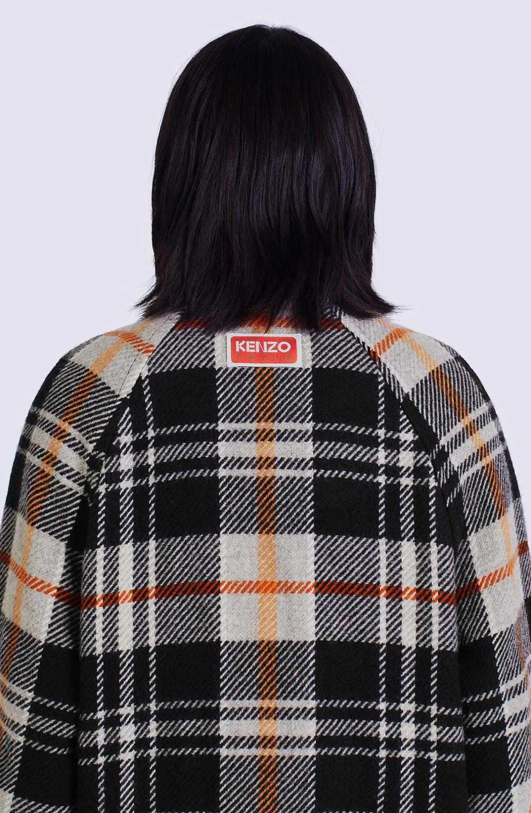 Fringed checked coat - 5