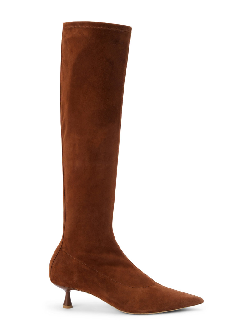 Emilie Suede Kitten Heel Boot 1