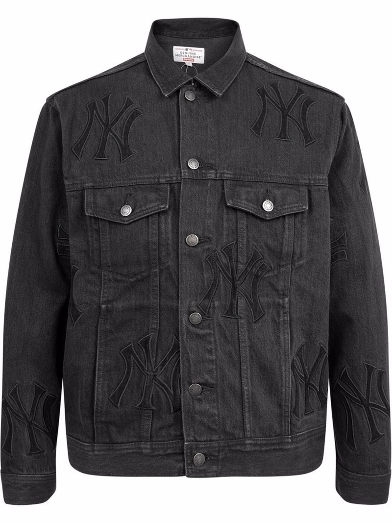 ジャケット・アウター Supreme New York Yankees Denim Jacket M Supreme x New York Yankees denim jacket - FW21J73 WASHED BLACK