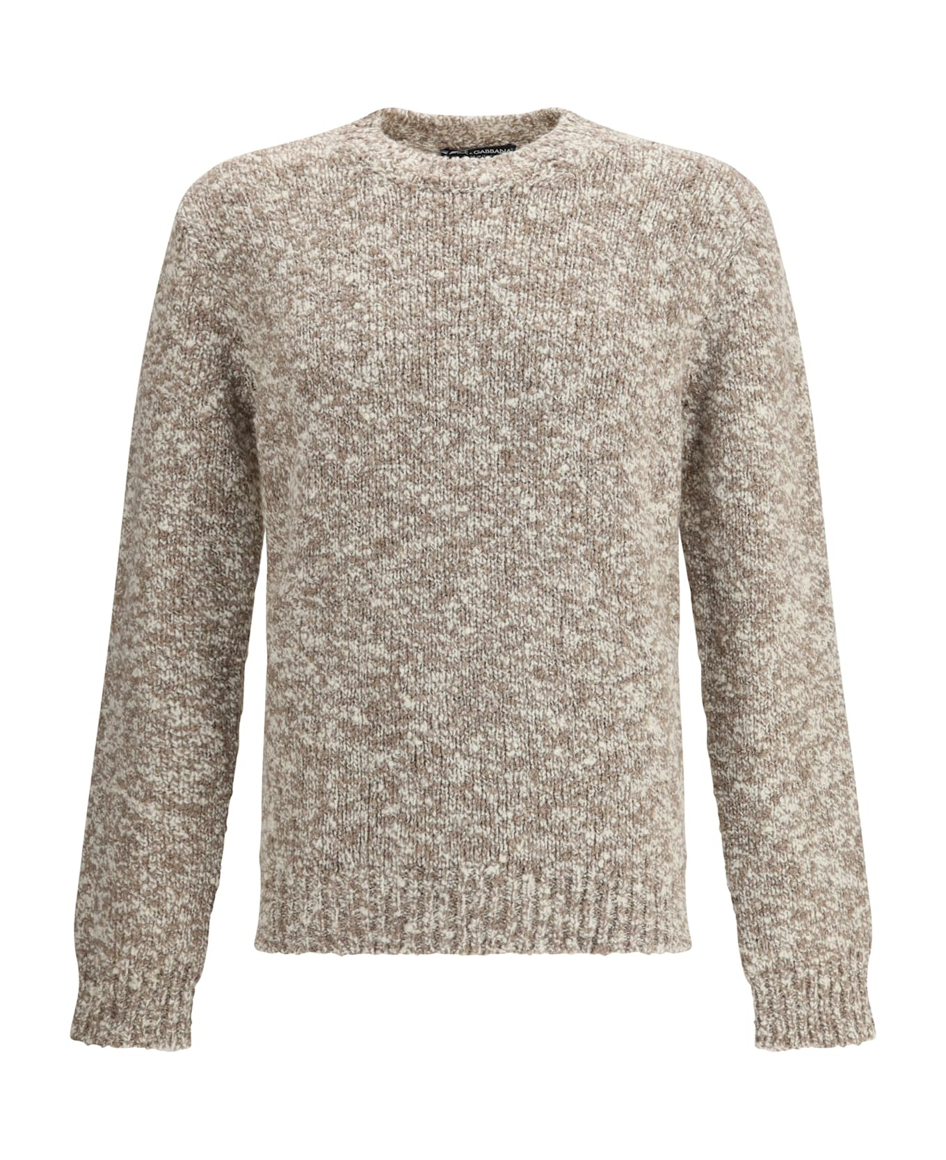 Shaved Wool Crew Neck Sweater - 1