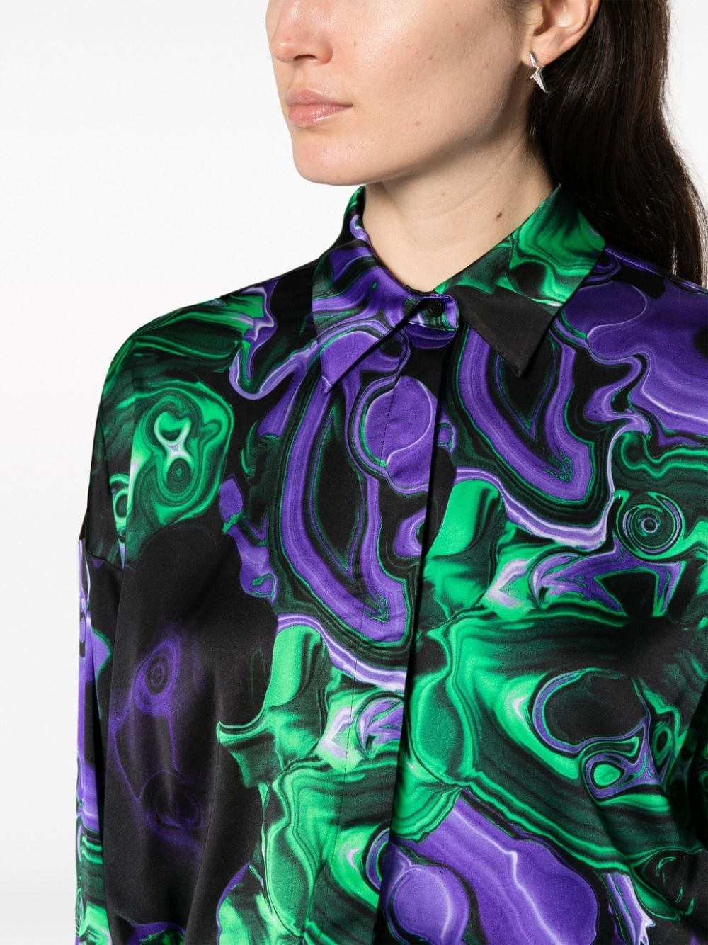graphic-print long-sleeve shirt - 5