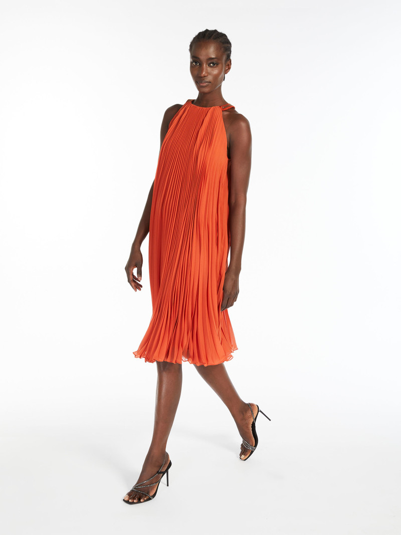 Max Mara GOLENA Short pleated dress outlook