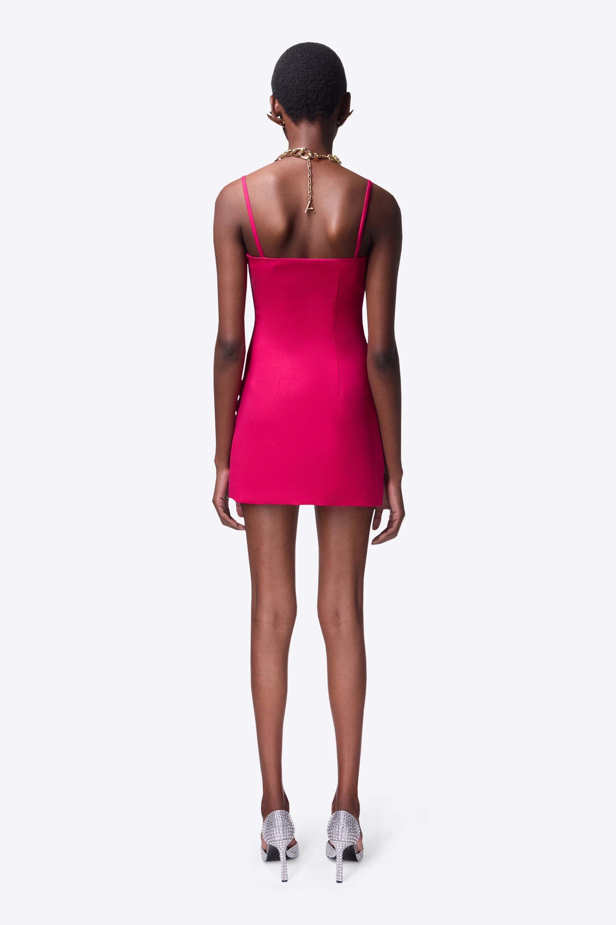 CRYSTAL HEART MINI DRESS - 5
