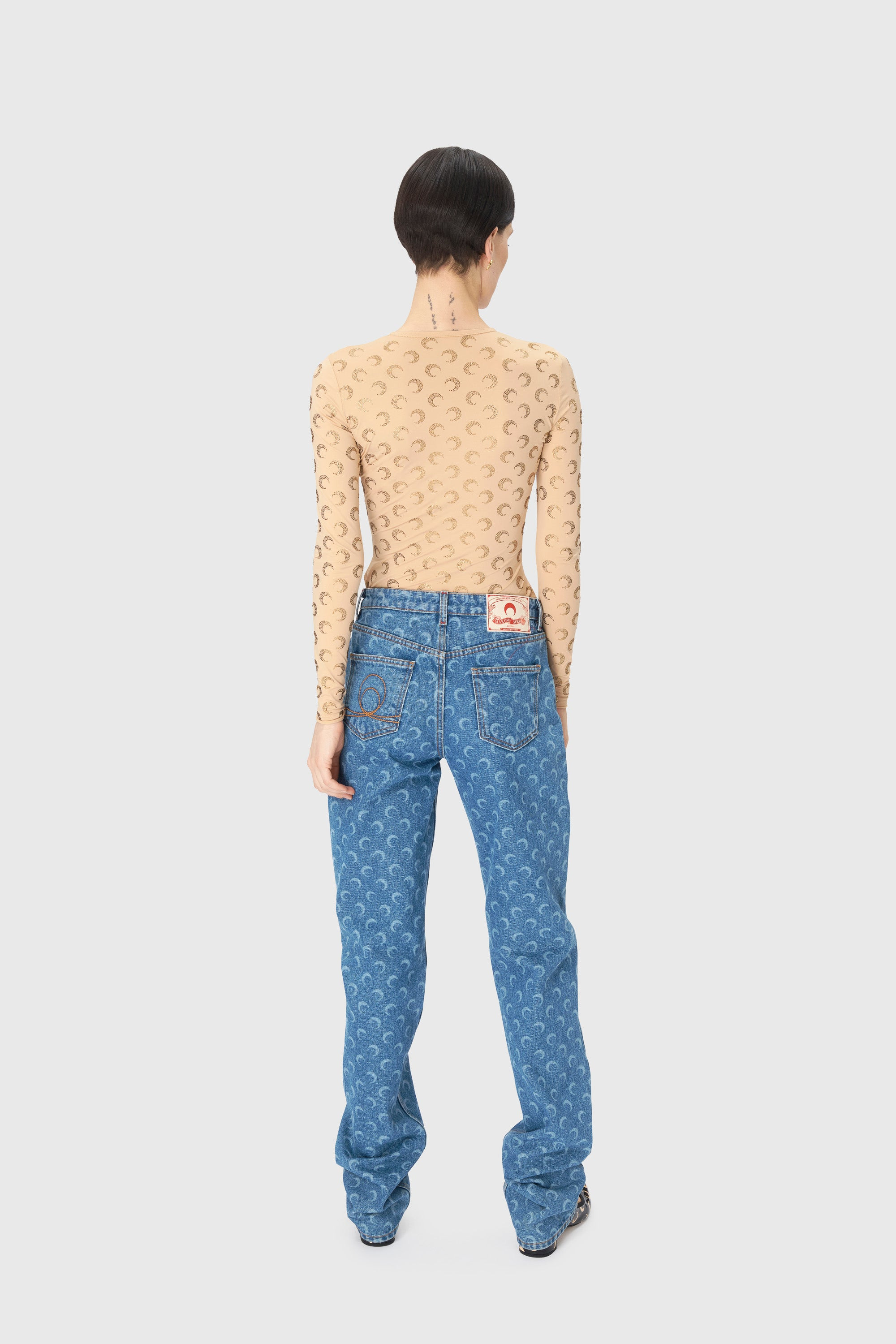 Moon Laser Denim Loose Jeans - 3