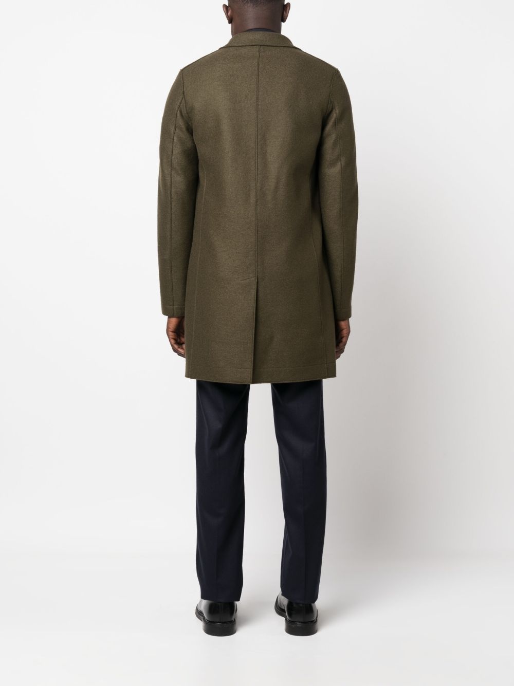 single-breasted virgin-wool coat - 4