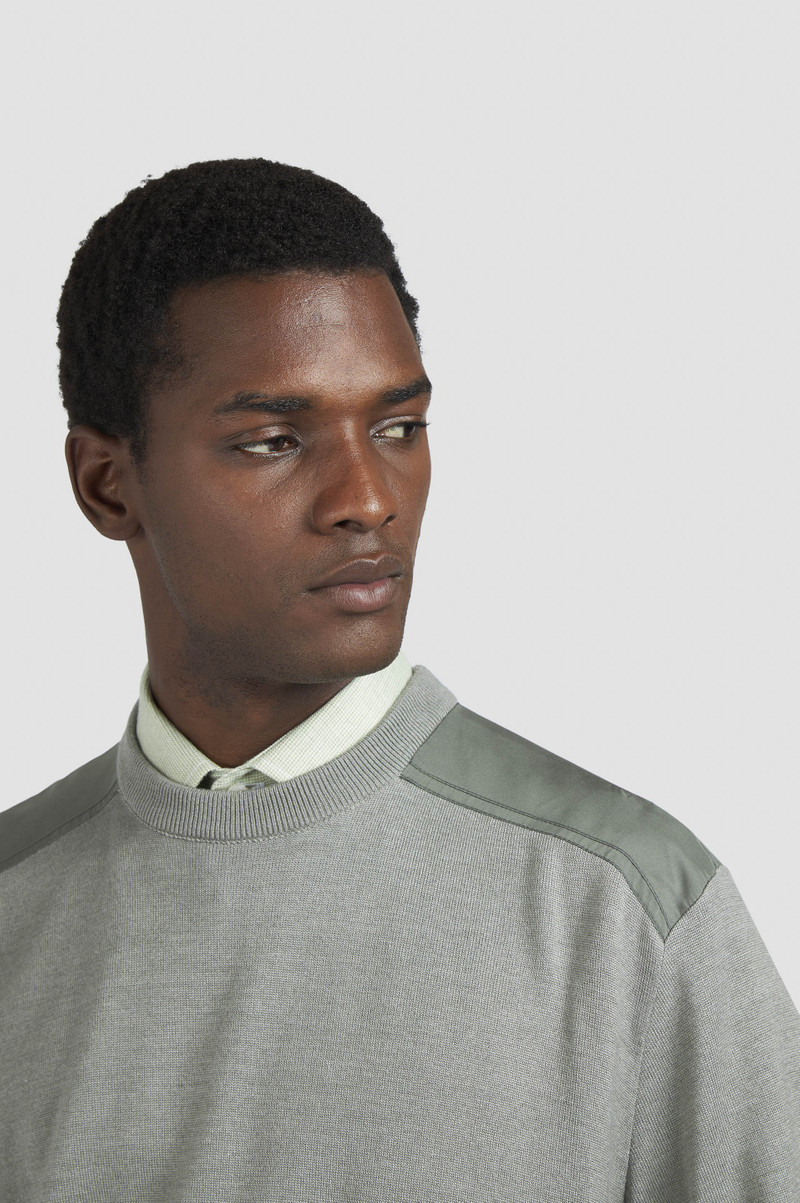 WOOL AND SILK CREWNECK SWEATER 4