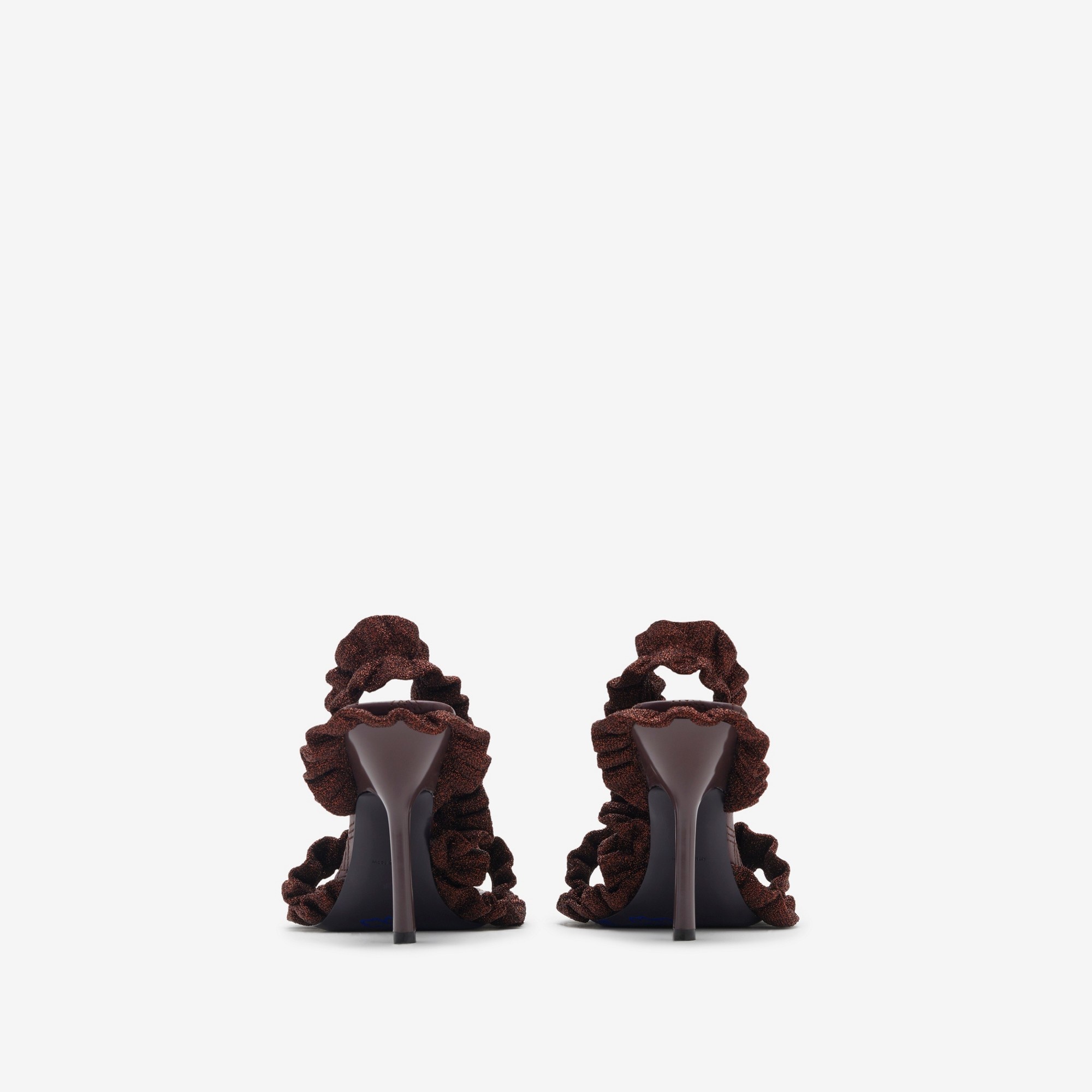 Burberry Metallic Ruff Sandals | REVERSIBLE