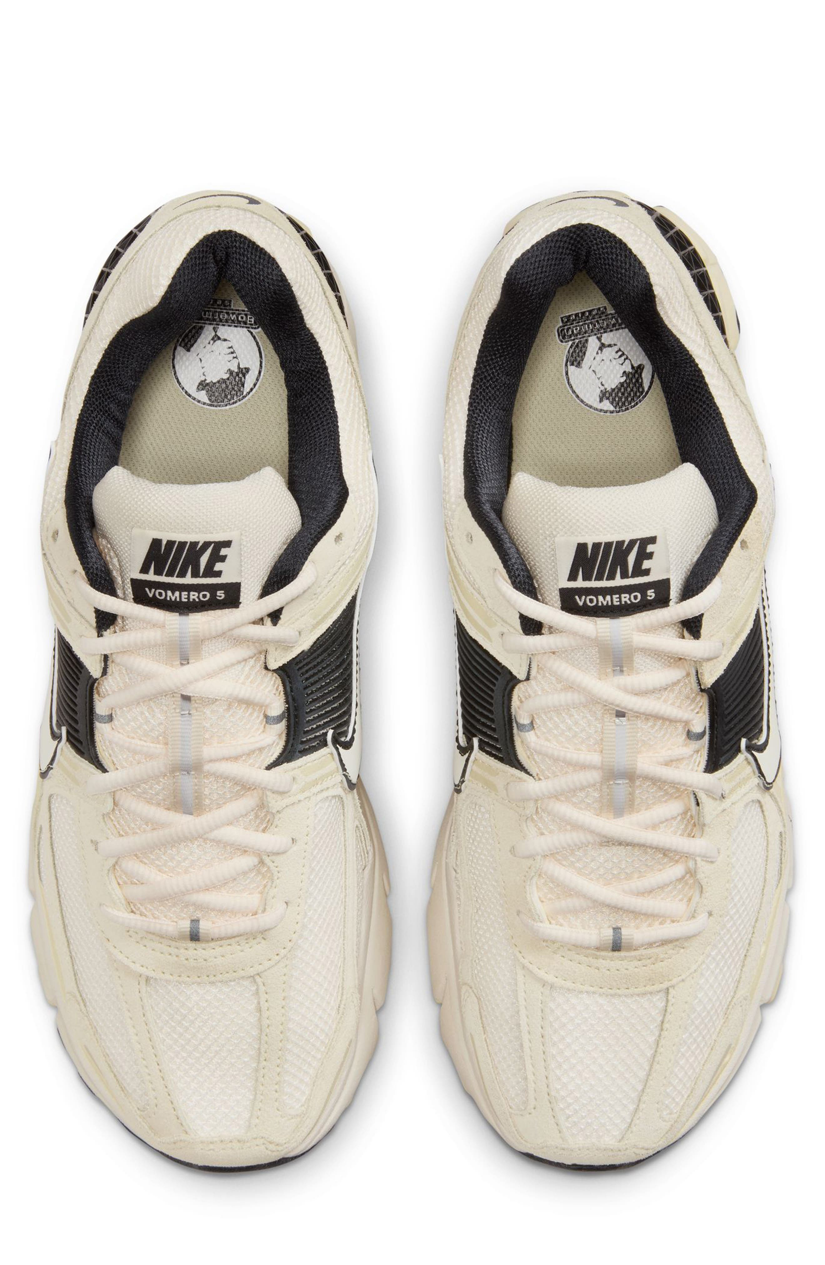 Nike Zoom Vomero 5 Premium Sneaker in Alabaster/Ivory/Black/White at Nordstrom - 3